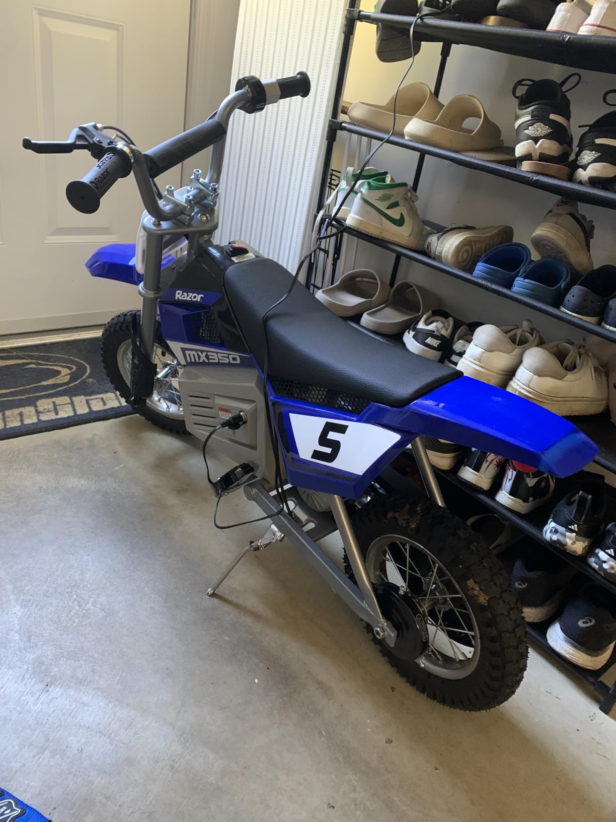 Razor MX350 Dirt Rocket Electric Motocross Bike, Blue, 10-12 inches Customer Review Razor MX350 Dirt Rocket Electric Motocross Bike, Blue, 10-12 inches - Customer Photo 1