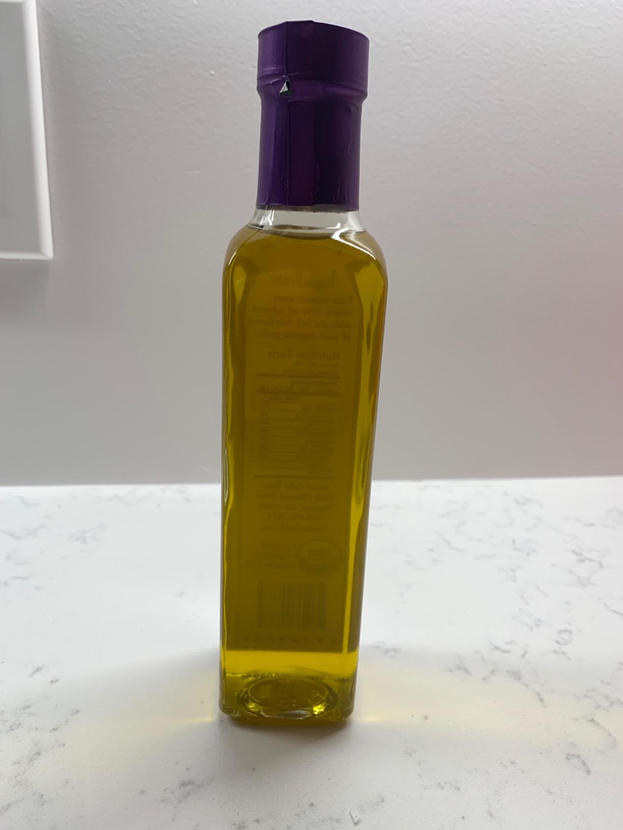 Garlic Gold Extra Virgin Olive Oil Infused with Garlic, Premium Certified USDA Organic, Low FODMAP, Cold Pressed (8.44 Fl Oz) - Customer Photo 2