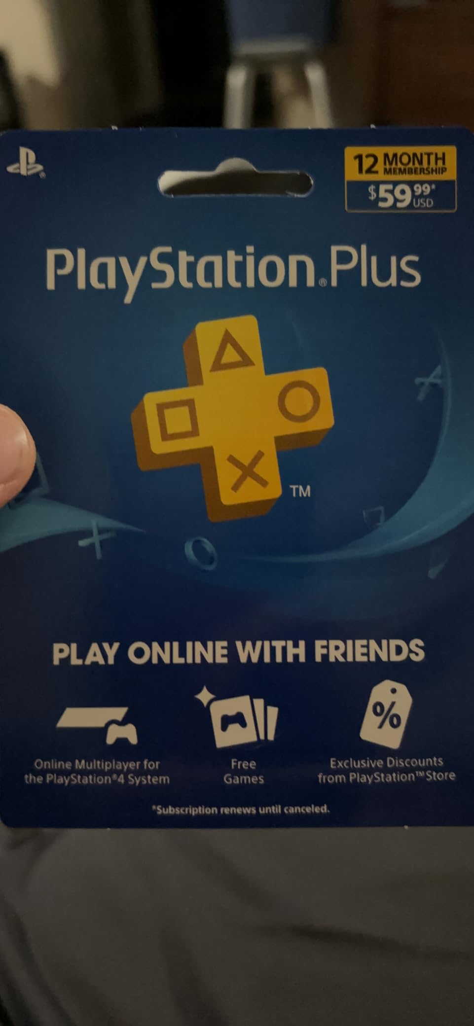 12 Month PlayStation Plus Psn Membership Card (New) 1 Year Customer Review 12 Month PlayStation Plus Psn Membership Card (New) 1 Year - Customer Photo 1