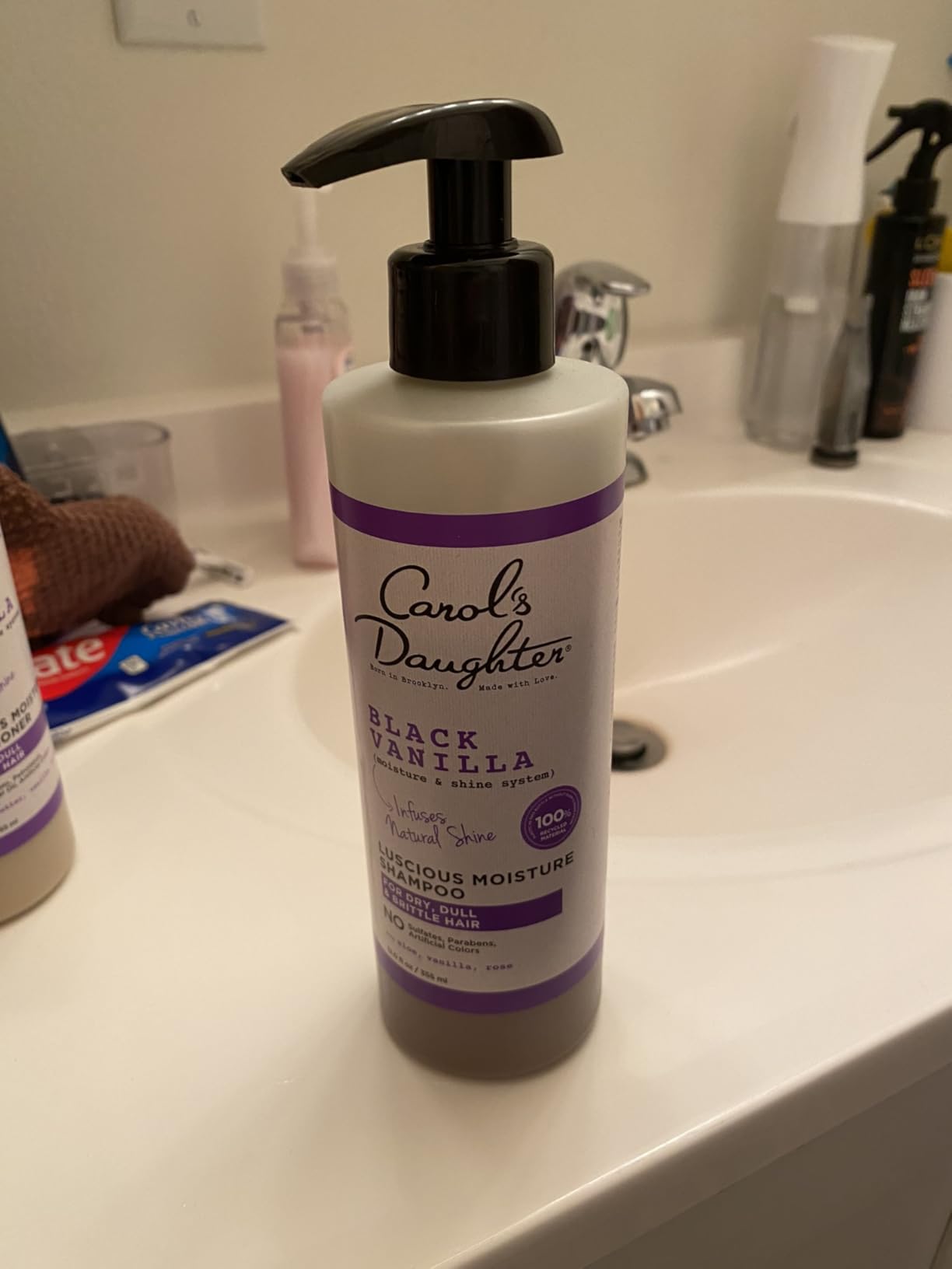 Carol's Daughter Black Vanilla Moisture Sulfate Free Shampoo for Curly, Wavy or Natural Hair, 12 Fl Oz customer photo 1