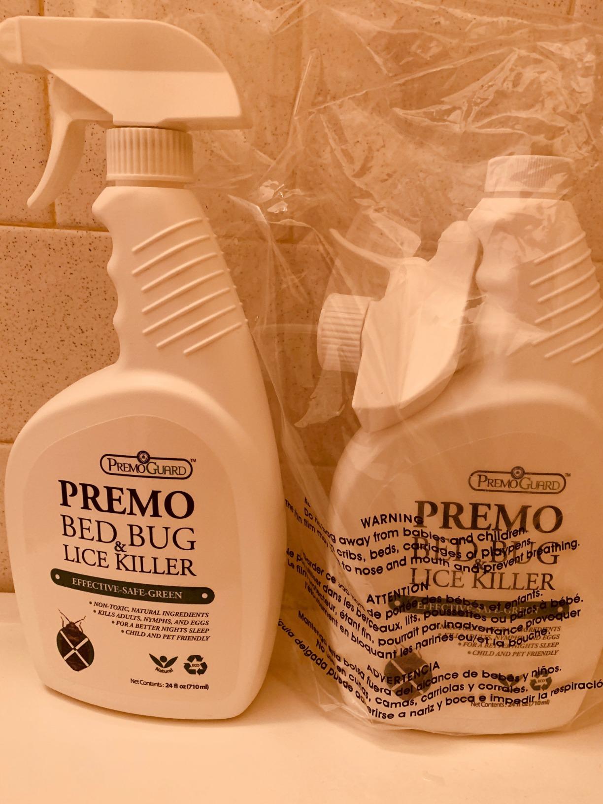 Premo Guard Bed Bug Killer Spray 24 oz - University Tested 100% Kill Rate - Natural Non Toxic, Stain & Scent Free - Kill Bedbugs & Mites On Bed & Blankets, Furniture, Clothing - Child & Pet Safe Customer Review Premo Guard Bed Bug Killer Spray 24 oz - University Tested 100% Kill Rate - Natural Non Toxic, Stain & Scent Free - Kill Bedbugs & Mites On Bed & Blankets, Furniture, Clothing - Child & Pet Safe - Customer Photo 2