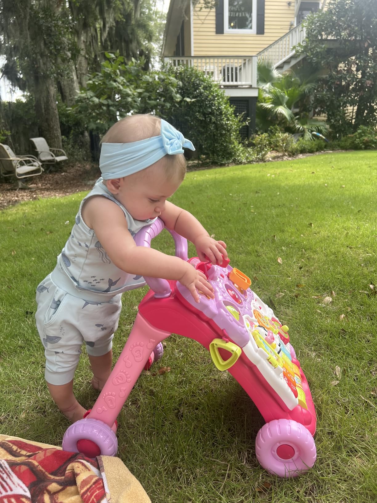 VTech Sit-to-Stand Learning Walker (Frustration Free Packaging), Blue - Customer Photo 3