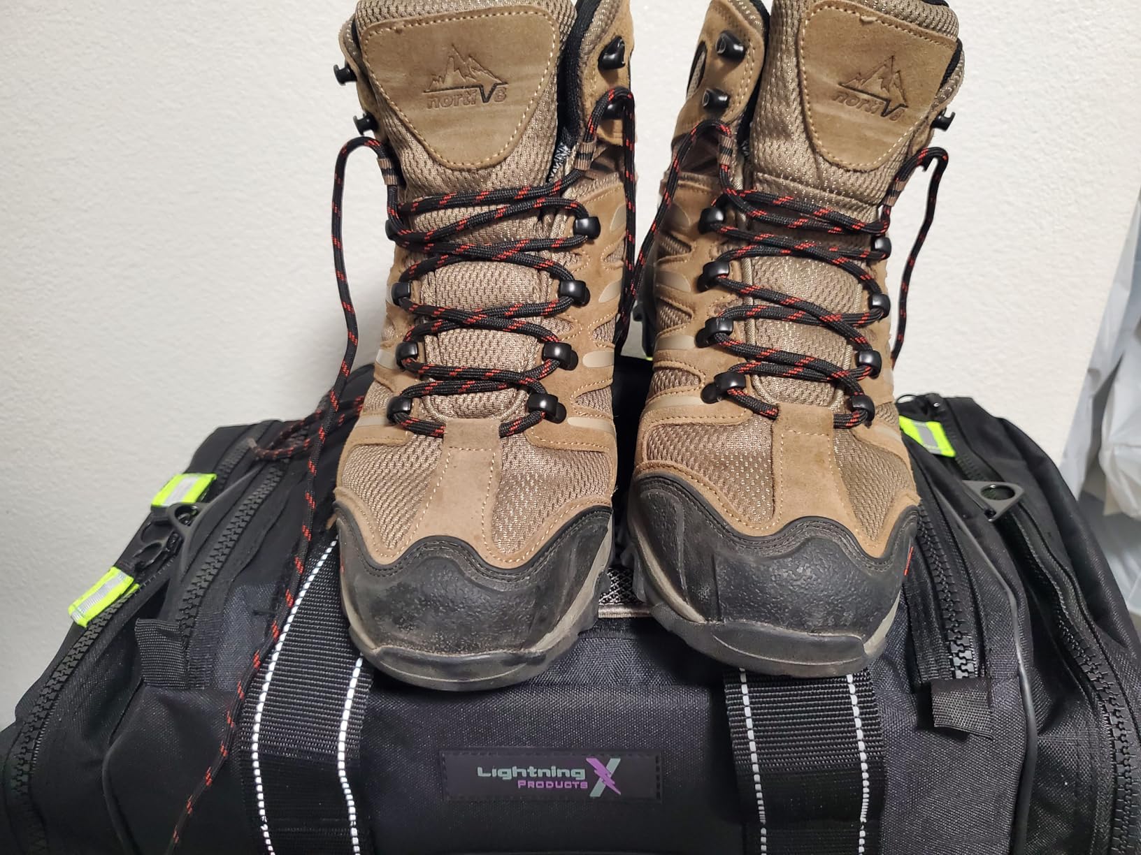 NORTIV 8 Men's Ankle High Waterproof Hiking Boots Outdoor Lightweight Shoes Trekking Trails Armadillo - Customer Photo 4
