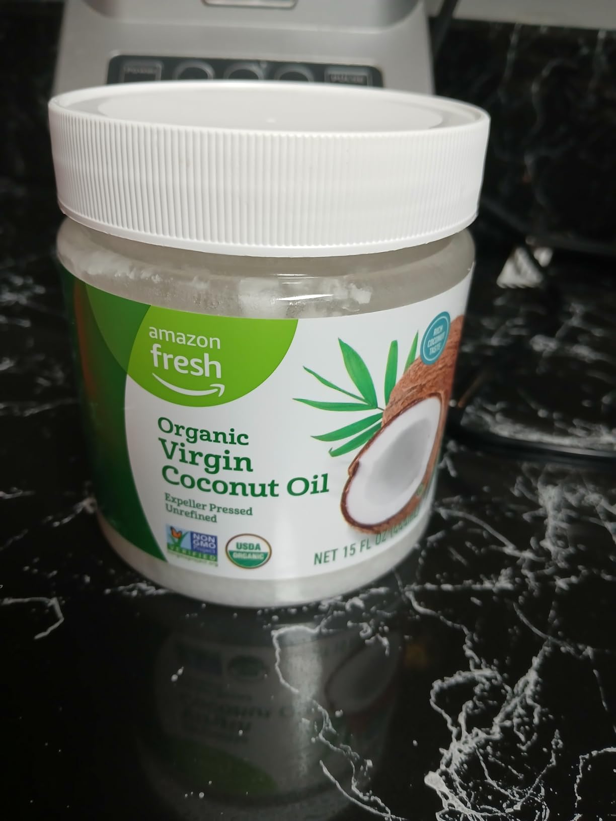 Amazon Grocery, Organic Virgin Coconut Oil, 30 Fl Oz (Previously Amazon Fresh, Packaging May Vary) - Customer Photo 2