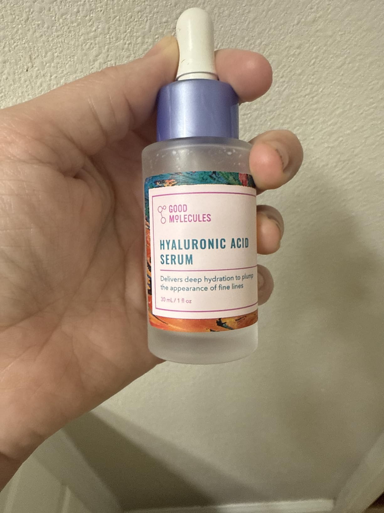 Good Molecules Hyaluronic Acid Serum - 1% Hyaluronic Acid Non-greasy Ultra Hydrating Serum, Facial Moisturizer for Plumper Skin customer photo 1