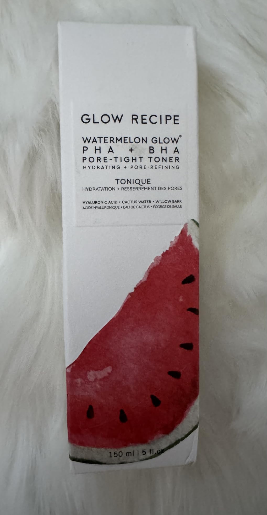 Glow Recipe PHA + BHA Face Toner, Korean Exfoliating Toner for Pores, Gentle Chemical Exfoliant + Hydrating Toner, Watermelon, Cactus Water + Glycerin (40ml) customer photo 2