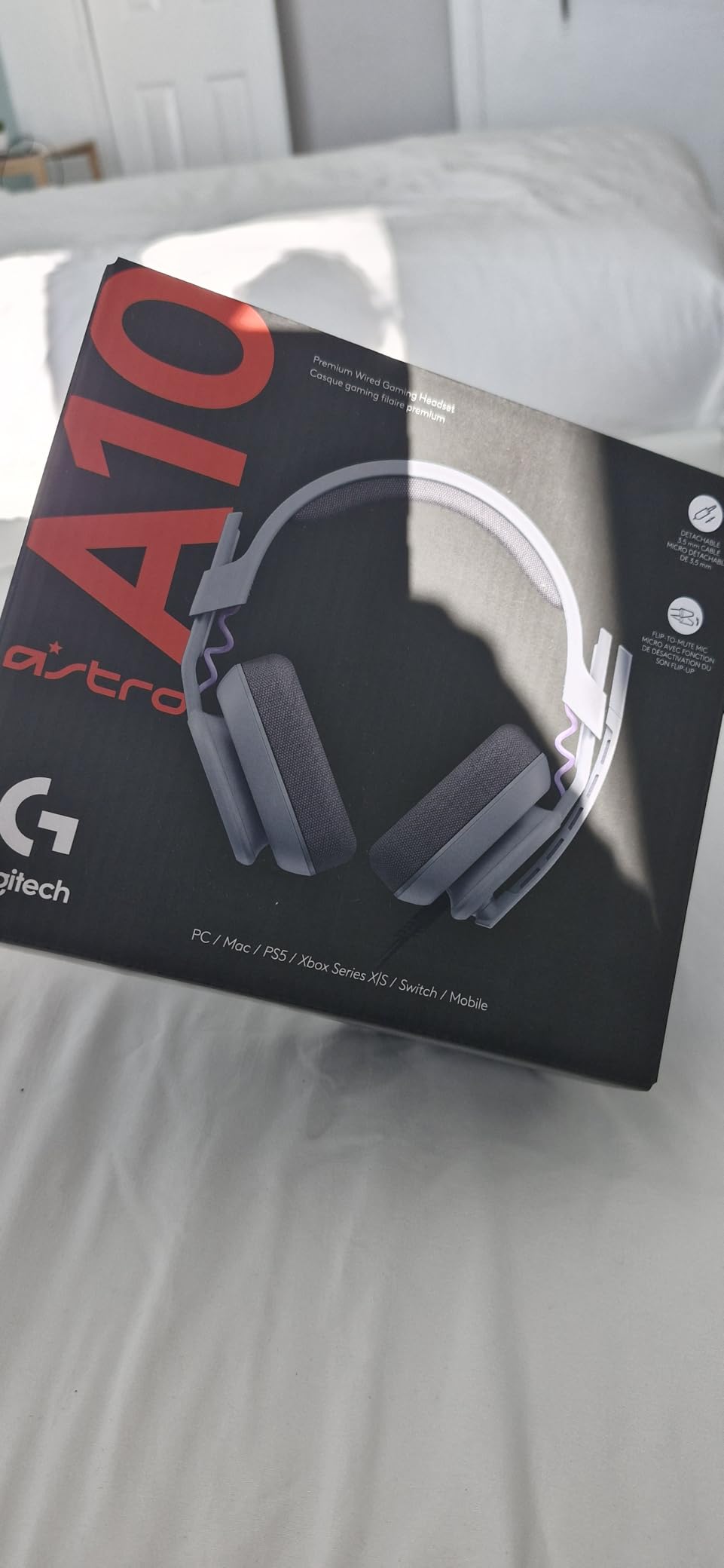 Logitech G Astro A10 Gen 2 Cross-Platform Wired Gaming Headset for PlayStation 5/4, Xbox S|X, Nintendo Switch, PC: 3.5mm Headphone Jack, 32mm Drivers, Flip-to-Mute Mic, Over-Ear - Grey Customer Review Logitech G Astro A10 Gen 2 Cross-Platform Wired Gaming Headset for PlayStation 5/4, Xbox S|X, Nintendo Switch, PC: 3.5mm Headphone Jack, 32mm Drivers, Flip-to-Mute Mic, Over-Ear - Grey - Customer Photo 2