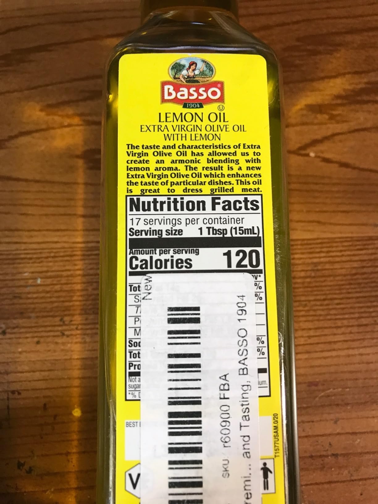 BASSO 1904 - Lemon Oil, Infused Premium Extra Virgin Olive Oil, 8.5 Fl Oz (250 ml), Finishing, Cooking, Dipping, Dressing, and Tasting - Customer Photo 2