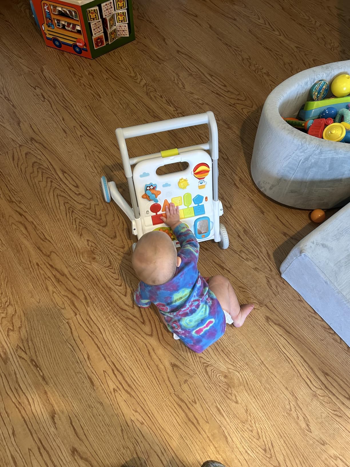 Skip Hop Baby Walker 4-in-1 Sit to Stand Convertible Light Up Music Toy with 40+ Activities Explore & More Age 6m+ - Customer Photo 2