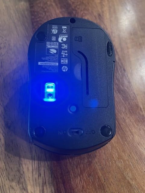 HP X3000 G3 Wireless Mouse - Black, 15-Month Battery, Side Grips for Control, Travel-Friendly, Blue LED, Powerful 1600 DPI Optical Sensor, Compatible with Wins PC/Laptop, Mac, Chromebook (683N7AA) - Customer Photo 2
