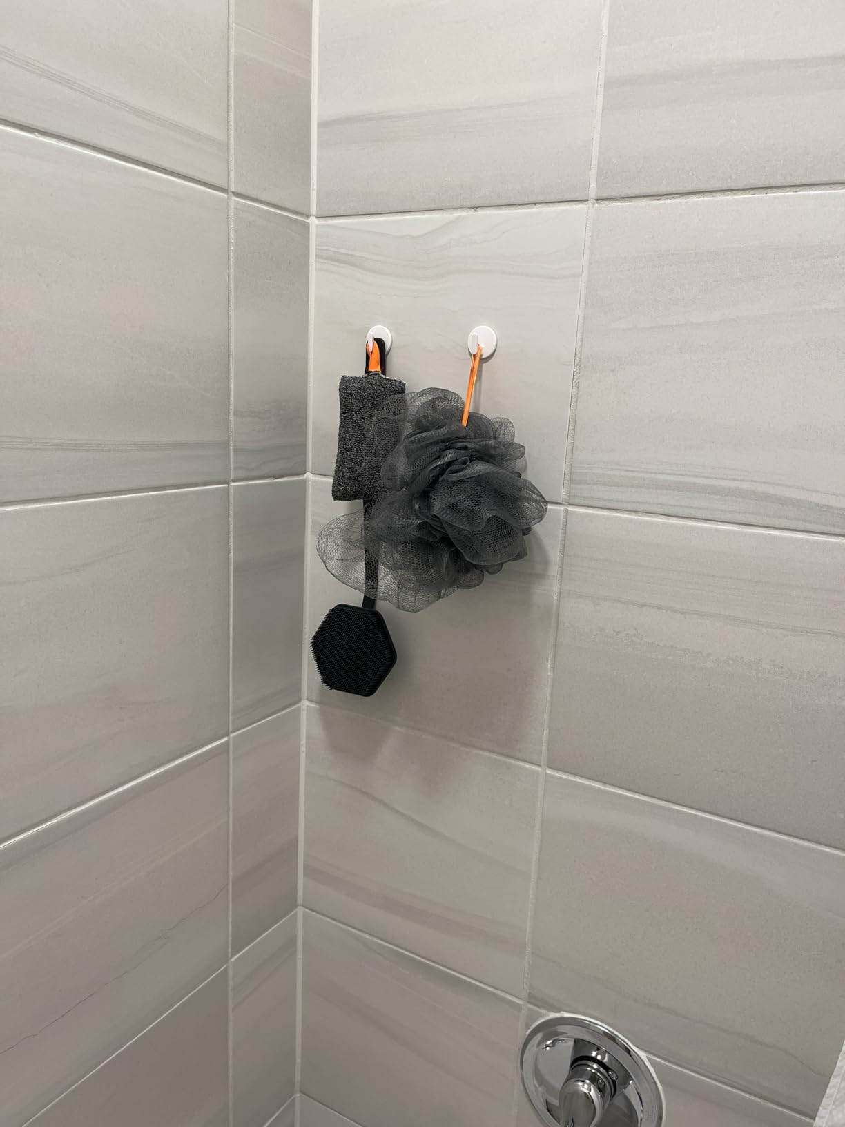 TOOLETRIES Silicone Back Scrubber for Shower, Exfoliating Body & Bath Brush, Long Ergonomic Handle, Non-Slip Grip for Hard-to-Reach Areas, Hygienic Silicone Bath Accessory for Men & Women - Charcoal customer photo 2