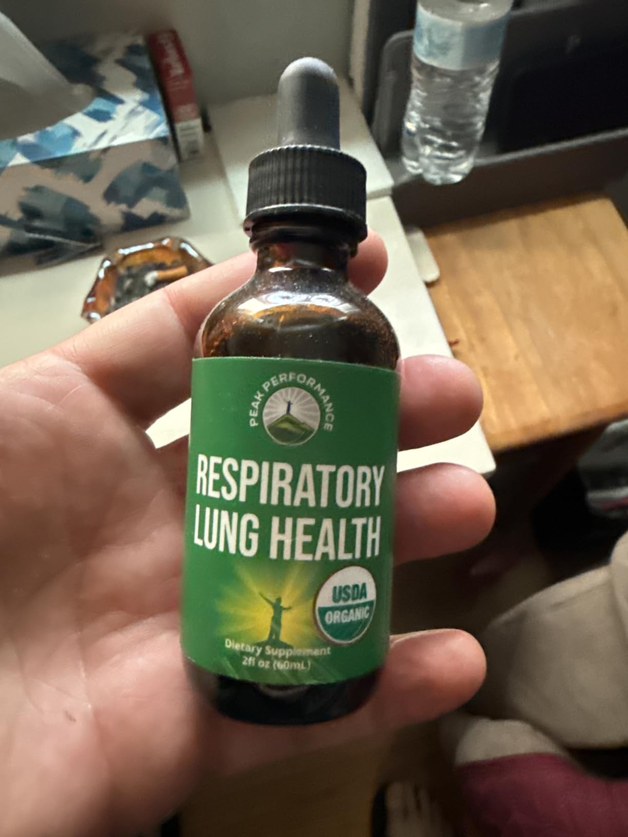 USDA Organic Lung Detox For Smokers And Non Smokers with 6 Top Ingredients. Mullein Leaf, Marshmallow Root, Calendula. Lungs Cleanse For Better Respiratory Health. Liquid Drops Tincture Supplement Customer Review USDA Organic Lung Detox For Smokers And Non Smokers with 6 Top Ingredients. Mullein Leaf, Marshmallow Root, Calendula. Lungs Cleanse For Better Respiratory Health. Liquid Drops Tincture Supplement - Customer Photo 1