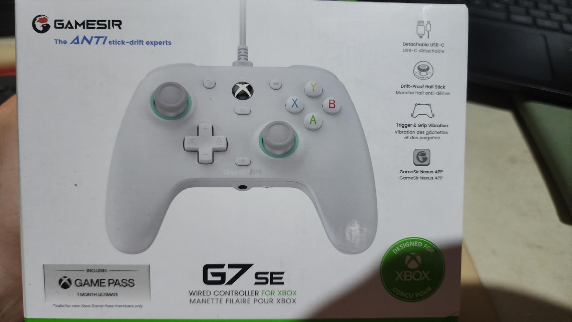 GameSir G7 SE Wired Controller for Xbox Series X|S, Xbox One & Windows 10/11, Plug and Play Gaming Gamepad with Hall Effect Joysticks/Hall Trigger, 3.5mm Audio Jack Customer Review GameSir G7 SE Wired Controller for Xbox Series X|S, Xbox One & Windows 10/11, Plug and Play Gaming Gamepad with Hall Effect Joysticks/Hall Trigger, 3.5mm Audio Jack - Customer Photo 2