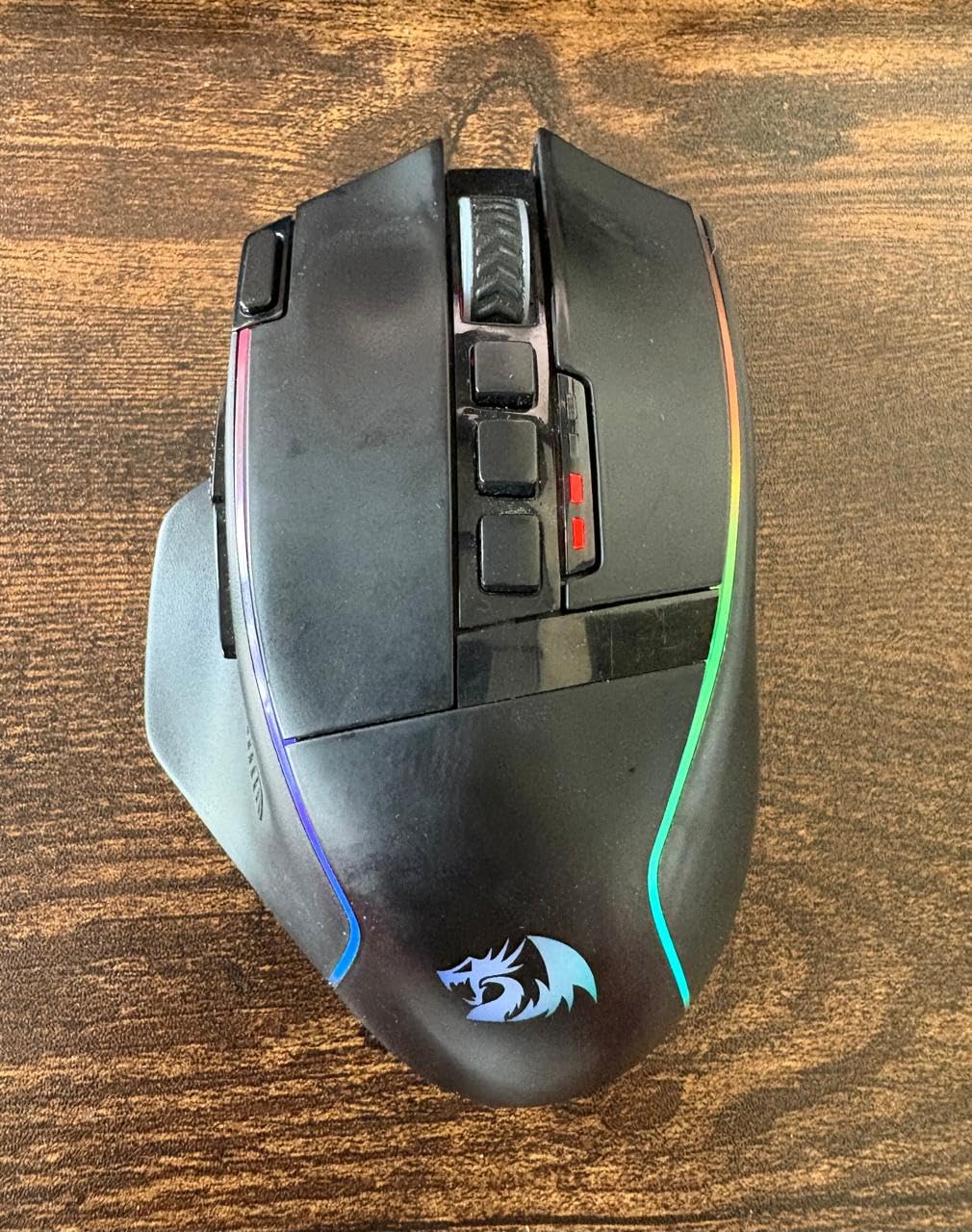 Redragon Wireless Gaming Mouse, Ergonomic Mouse 16000 DPI with Rapid Fire Key, 9 Macro Buttons, 170-Hour Durable Power Capacity and RGB Backlight Wired/Wireless Mouse for Laptop/Mac/PC - Customer Photo 2