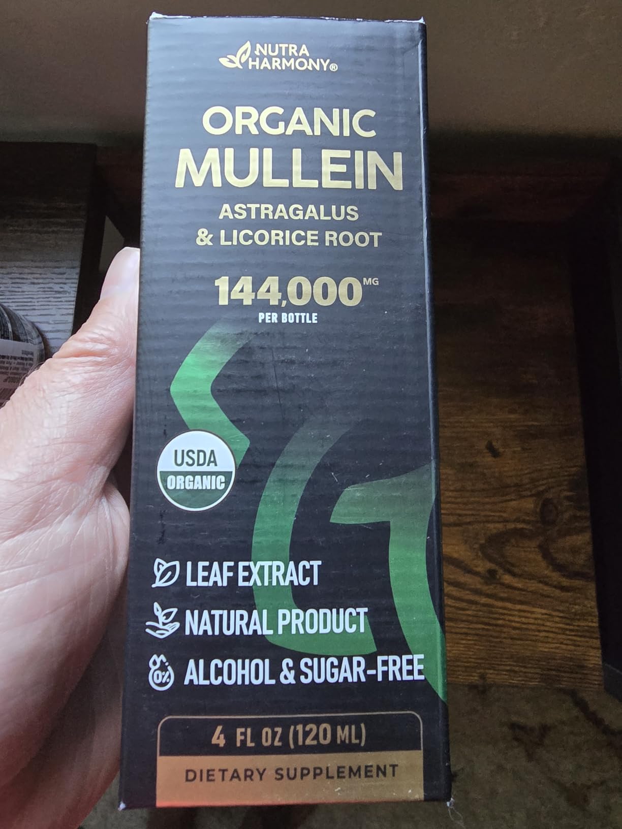 Mullein Drops for Lungs - USDA Organic Liquid - Mullein Leaf Extract Supplement - Made in USA - Lung & Bronchial Cleanse for Smokers - Respiratory Health Support - As Tincture, Tea, Pills - 4 fl oz Customer Review Mullein Drops for Lungs - USDA Organic Liquid - Mullein Leaf Extract Supplement - Made in USA - Lung & Bronchial Cleanse for Smokers - Respiratory Health Support - As Tincture, Tea, Pills - 4 fl oz - Customer Photo 2