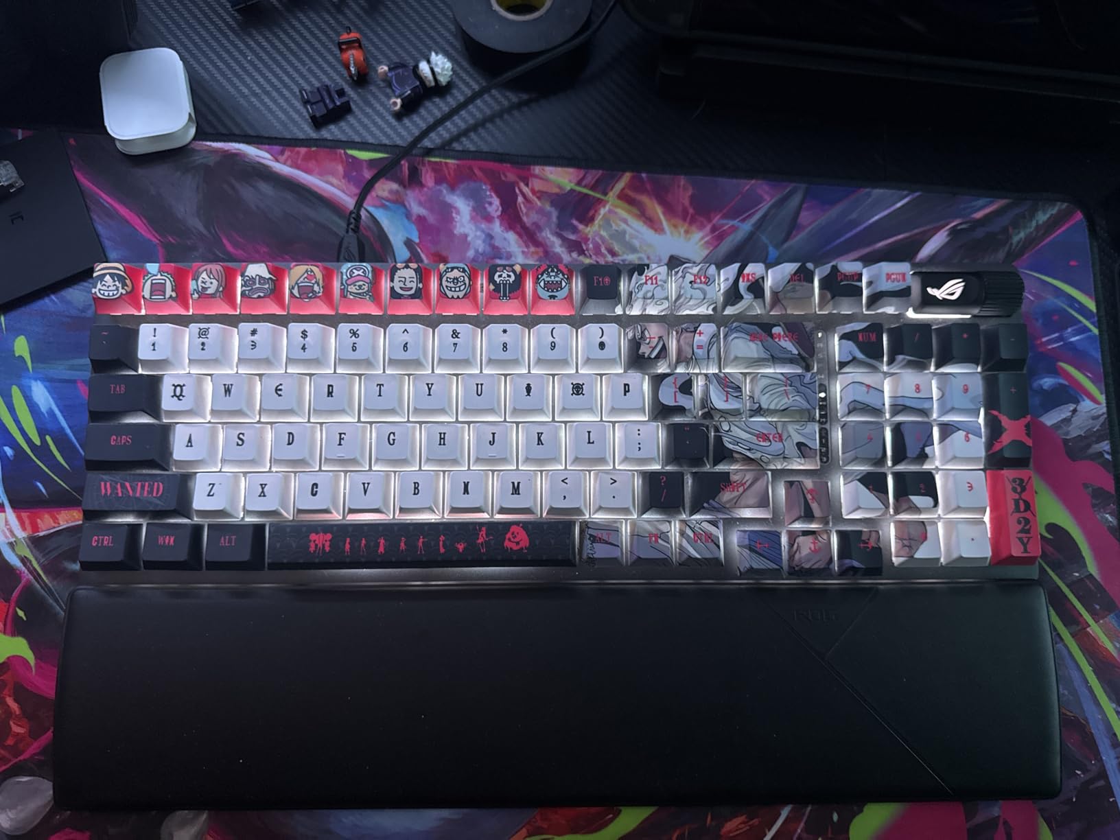 ASUS ROG Strix Scope II 96 Wireless Mechanical Gaming Keyboard – 96% Full-Size, Tri-Mode Connectivity, Hot Swappable Pre-lubed ROG NX Storm Clicky Switches, PBT Keycaps, RGB, PC/Mac Support - Black Customer Review ASUS ROG Strix Scope II 96 Wireless Mechanical Gaming Keyboard – 96% Full-Size, Tri-Mode Connectivity, Hot Swappable Pre-lubed ROG NX Storm Clicky Switches, PBT Keycaps, RGB, PC/Mac Support - Black - Customer Photo 4