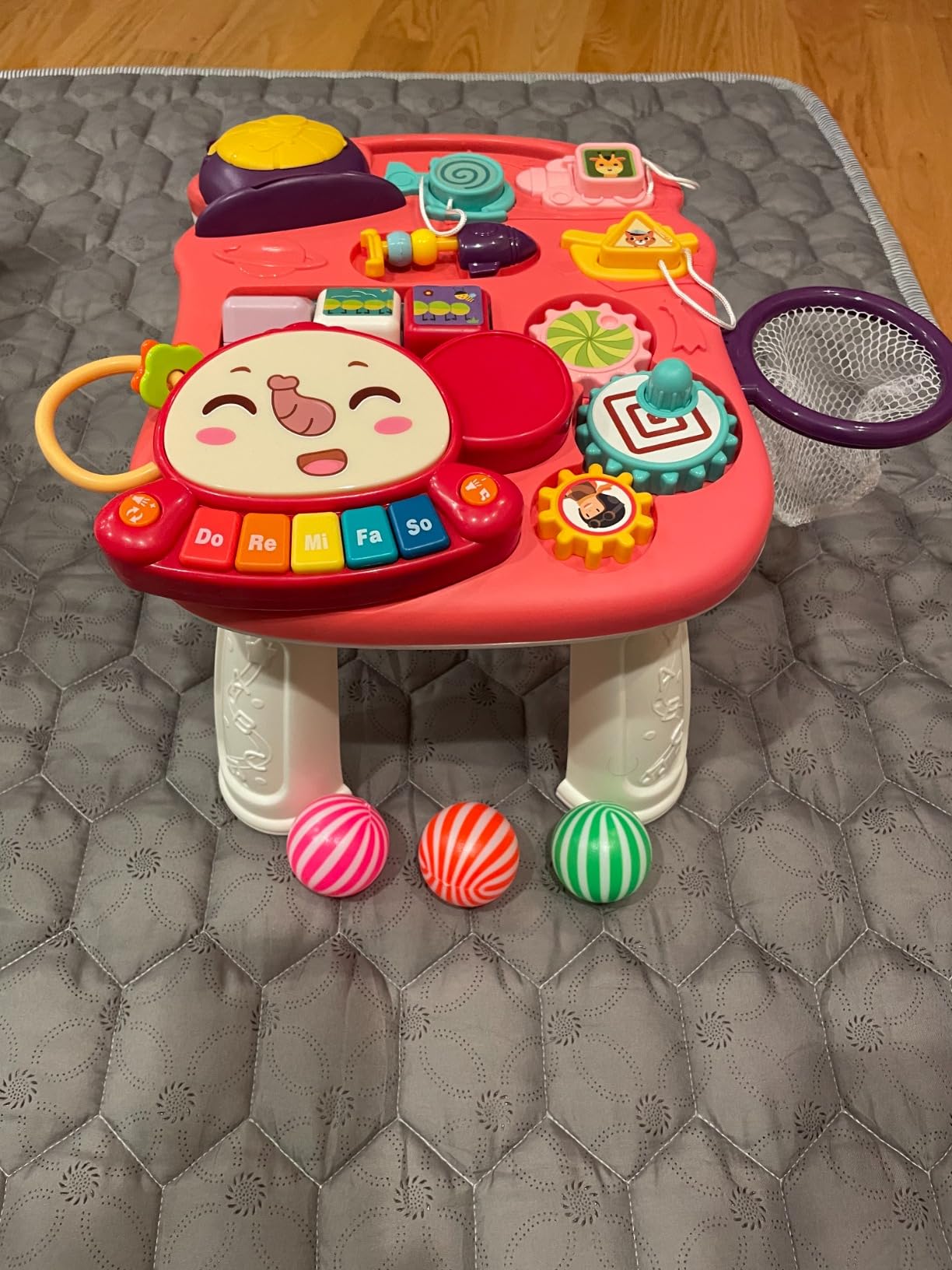 CUTE STONE 2-in-1 Baby Walker for Girls, Toddlers Learning Walker, Early Educational Push Walking Toys with Detachable Activity Center for Infants 12+ Months - Customer Photo 5