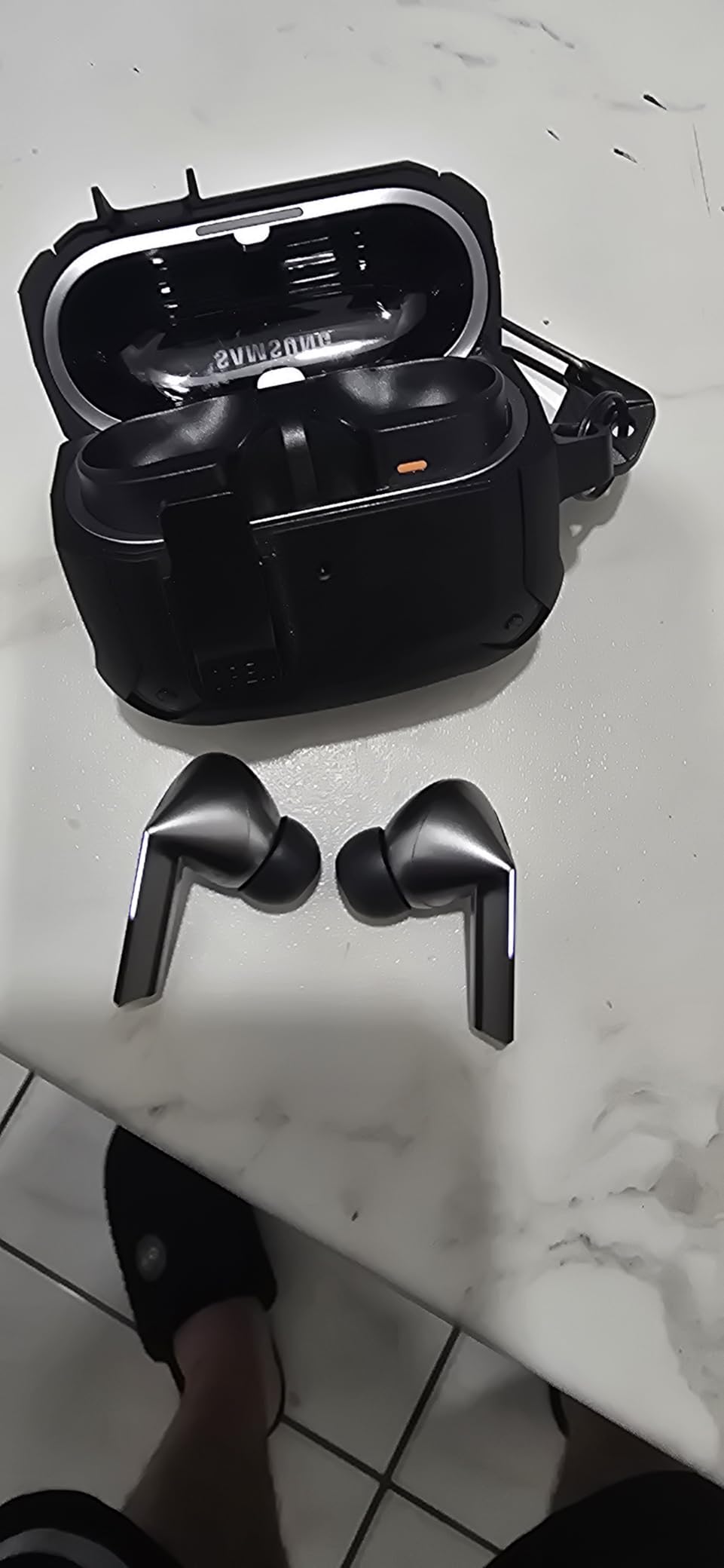 Samsung Galaxy Buds 3 Pro AI True Wireless Bluetooth Earbuds, Noise Cancelling, Sound Optimization, Redesigned Comfort Fit, Silver [US Version, Amazon Exclusive, 2Yr Warranty] customer photo 1