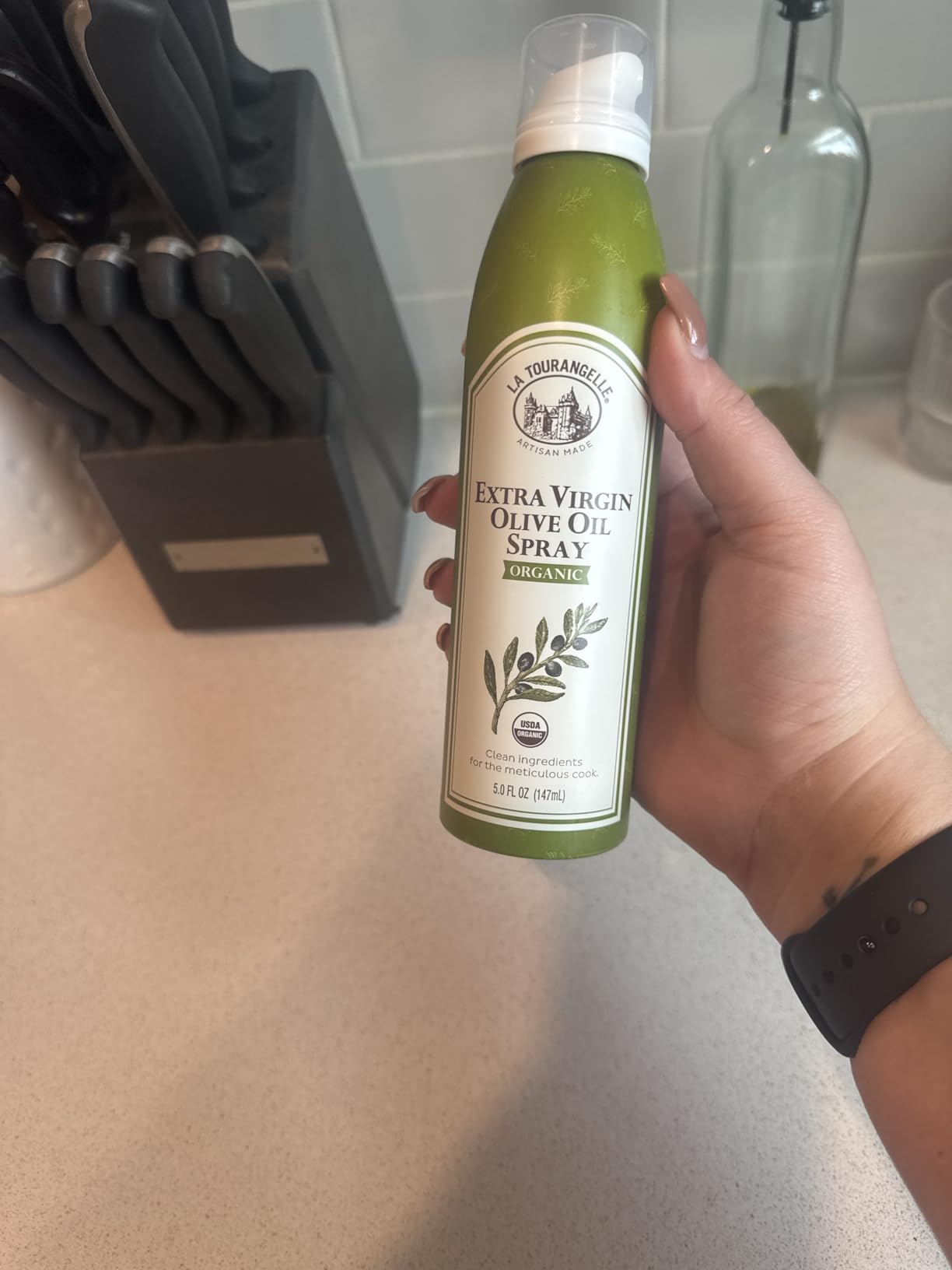 La Tourangelle California Extra Virgin Olive Oil, Cold-Pressed High Antioxidant Olives Single Origin from California, 25.4 Fl Oz - Customer Photo 2