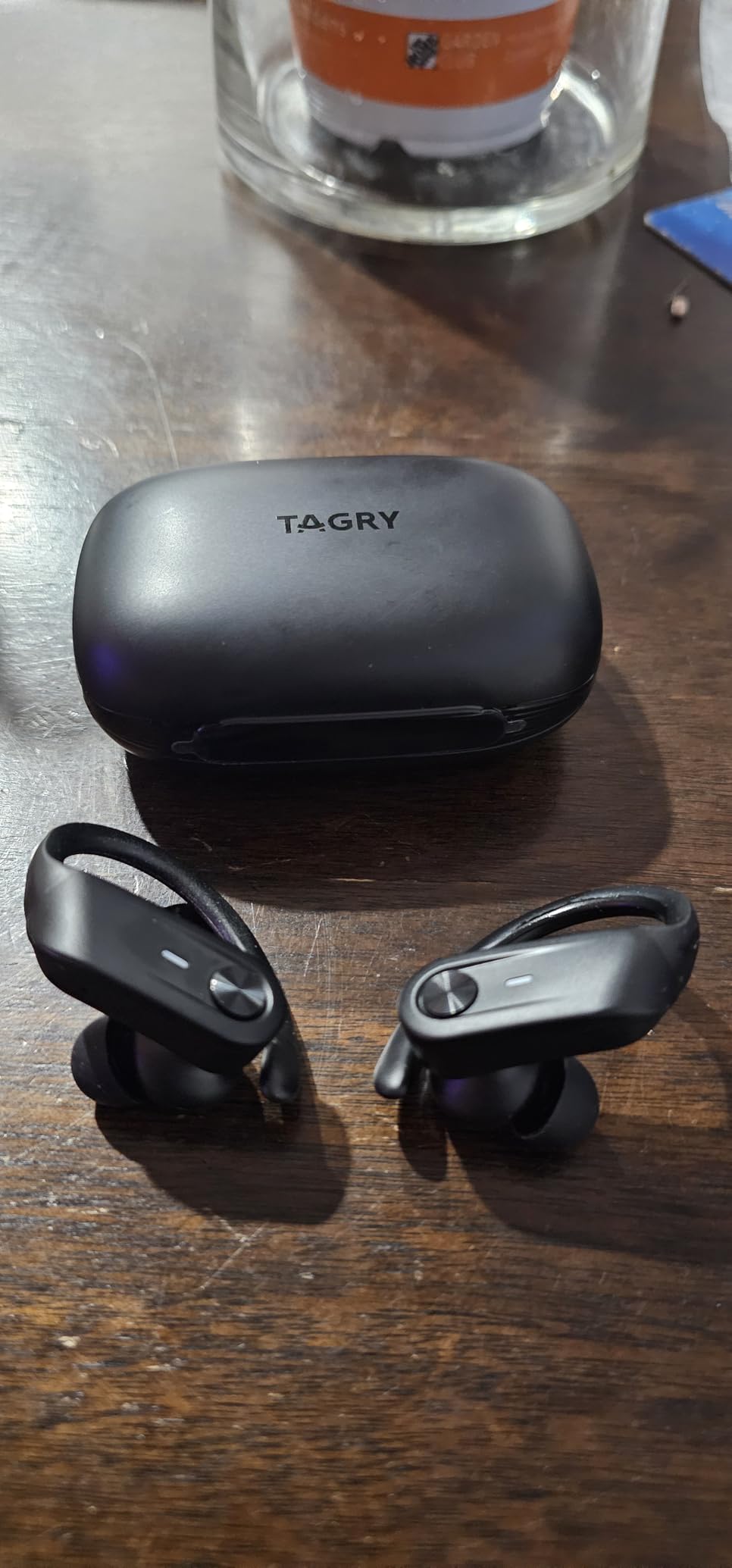 TAGRY Bluetooth Headphones Wireless Earbuds 80Hrs Playtime IPX7 Waterproof Digital Display Sport Ear Buds with Earhook Mic in-Ear Earphones Stereo Sound Earbud for Workout Running Exercise Gym Black Customer Review TAGRY Bluetooth Headphones Wireless Earbuds 80Hrs Playtime IPX7 Waterproof Digital Display Sport Ear Buds with Earhook Mic in-Ear Earphones Stereo Sound Earbud for Workout Running Exercise Gym Black - Customer Photo 1