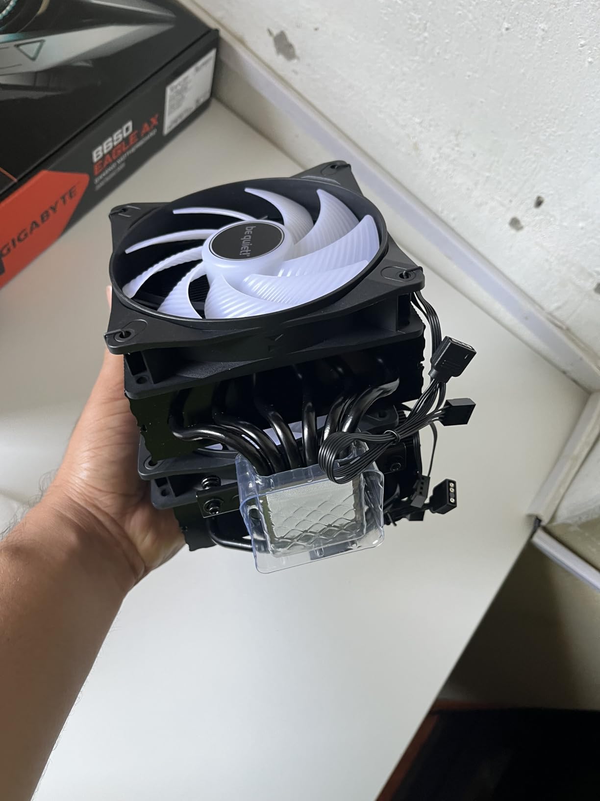 be quiet! Pure Rock Pro 3 Black CPU Air Cooler | 6 High Performance 6mm Heat Pipes with HDT Technology | 120mm Quiet PWM Fan | AMD:AM4 AM5/Intel LGA 1700/1150/1151/1200 | Black | BK042 - Customer Photo 1