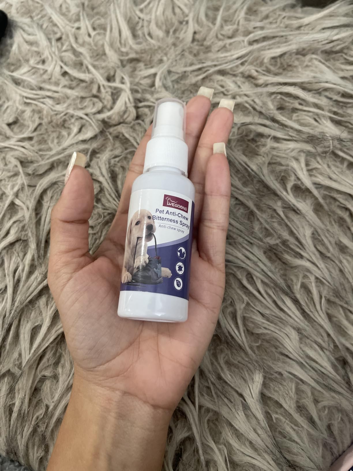 Bitter Apple Spray for Dogs to Stop Chewing, 175ML Effective Dog & Cat Deterrent Spray for Furniture, Plants, Floor, Safe No Chew Spray for Dogs to Easily Create Restricted Areas Orange - Customer Photo 4