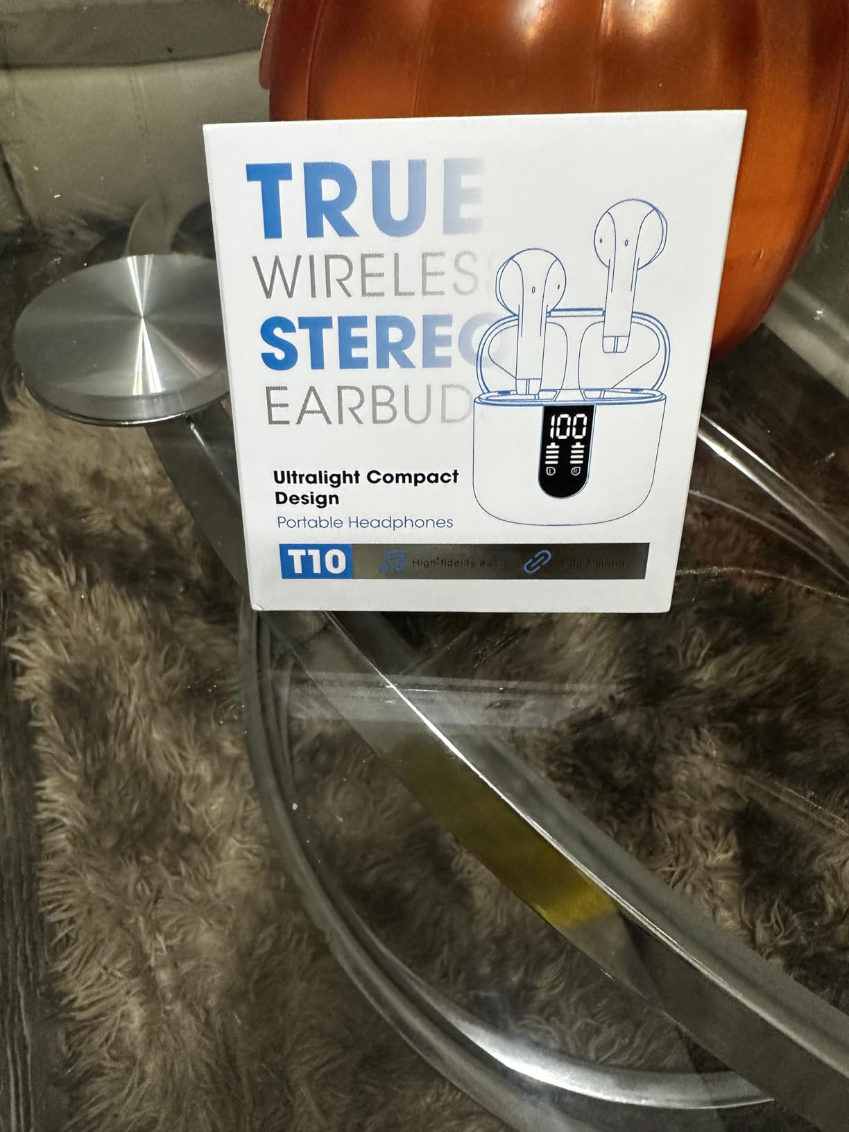 Wireless Earbuds, Bluetooth Headphones with Deep Bass Stereo, 48H Playback Ear Buds with LED Power Display, Lightweight, IPX7, in-Ear Earphones with Mic for iPhone/Android/iPad, Black Customer Review Wireless Earbuds, Bluetooth Headphones with Deep Bass Stereo, 48H Playback Ear Buds with LED Power Display, Lightweight, IPX7, in-Ear Earphones with Mic for iPhone/Android/iPad, Black - Customer Photo 2