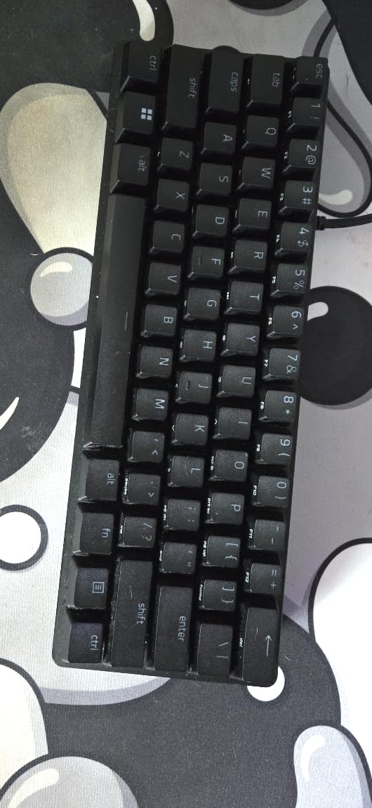 Razer Huntsman Mini 60% Gaming Keyboard: Linear Optical Switches - Rapid Trigger Mode - Chroma RGB Lighting - PBT Keycaps - Onboard Memory - Snap Tap - White Customer Review Razer Huntsman Mini 60% Gaming Keyboard: Linear Optical Switches - Rapid Trigger Mode - Chroma RGB Lighting - PBT Keycaps - Onboard Memory - Snap Tap - White - Customer Photo 1