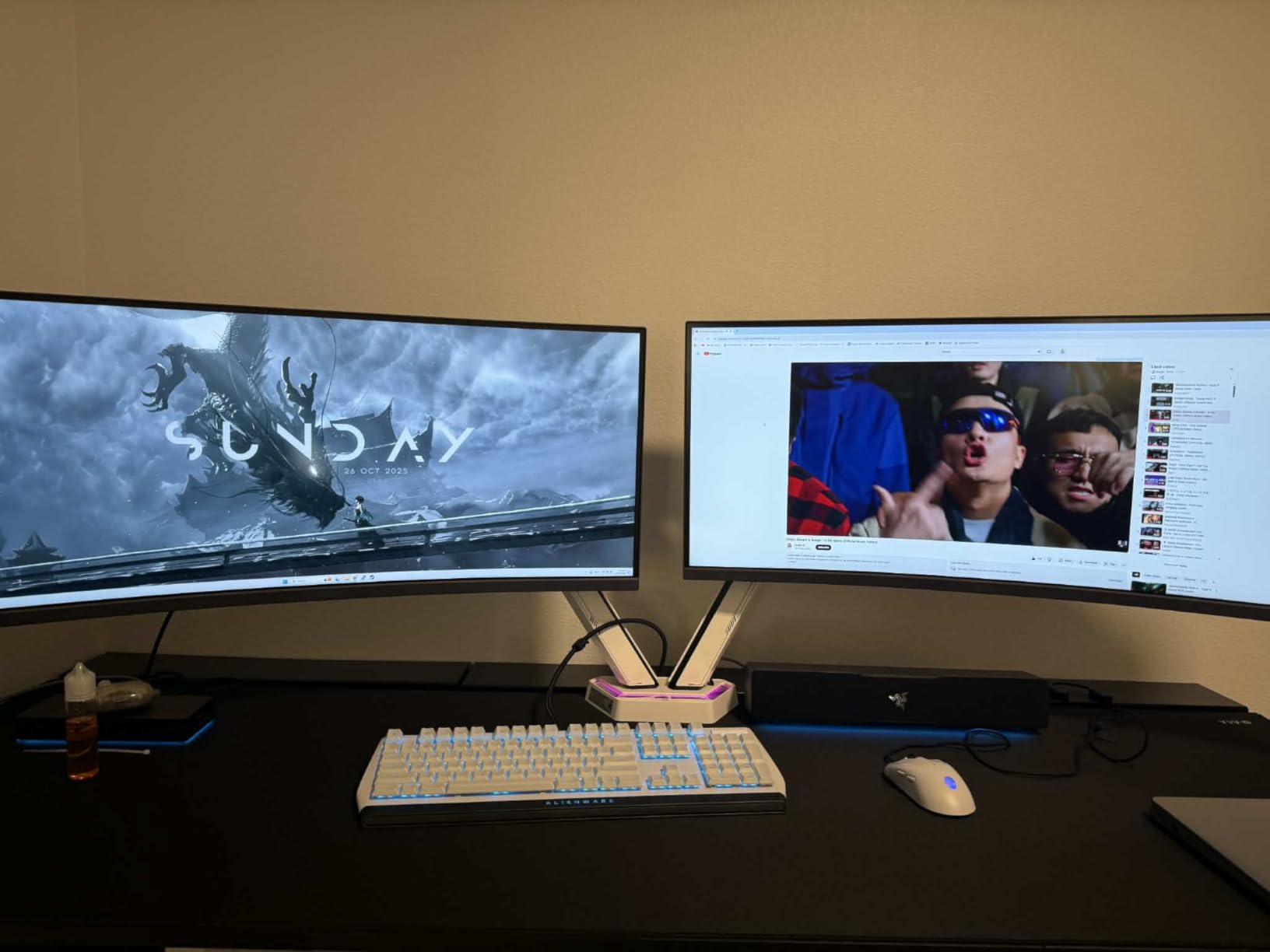 LG 34G630A-B 34-Inch Ultragear WQHD (3440 x 1440) Curved Gaming Monitor, 240Hz, 1ms, FreeSync Premium, DisplayHDR 400, Built-in Speaker, HDMI, DisplayPort, USB Type-C, Tilt/Height/Swivel Stand, Black - Customer Photo 1