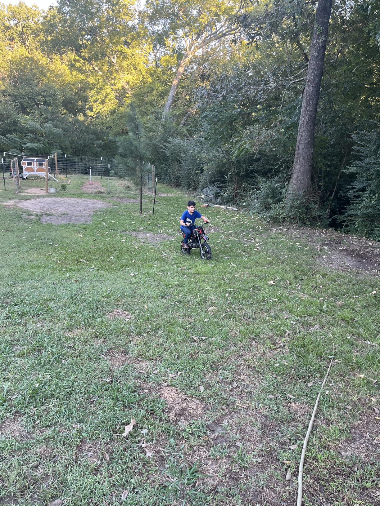 FRP FX40-Ogemaw Kids Dirt Bike, 40CC 4-Stroke Gas Powered Mini Dirt Bike, 20 MPH Max Speed, Easy Pull Start, No Oil Mixing, Front & Rear Disc Brakes, 132 LBS Capacity (Black) Customer Review FRP FX40-Ogemaw Kids Dirt Bike, 40CC 4-Stroke Gas Powered Mini Dirt Bike, 20 MPH Max Speed, Easy Pull Start, No Oil Mixing, Front & Rear Disc Brakes, 132 LBS Capacity (Black) - Customer Photo 1
