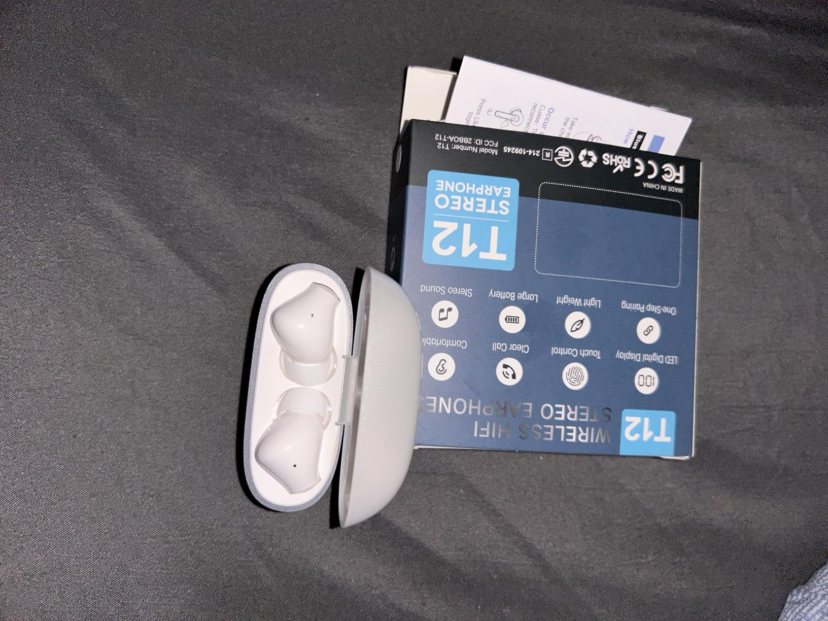 Wireless Earbuds, Bluetooth 5.3 Ear Buds, Headphones with Clear Stereo Sound, 40H Playtime with LED Digital Display, IPX7 Waterproof Earphones Built-in Mic for Phone Tablet Sports Workout Customer Review Wireless Earbuds, Bluetooth 5.3 Ear Buds, Headphones with Clear Stereo Sound, 40H Playtime with LED Digital Display, IPX7 Waterproof Earphones Built-in Mic for Phone Tablet Sports Workout - Customer Photo 1