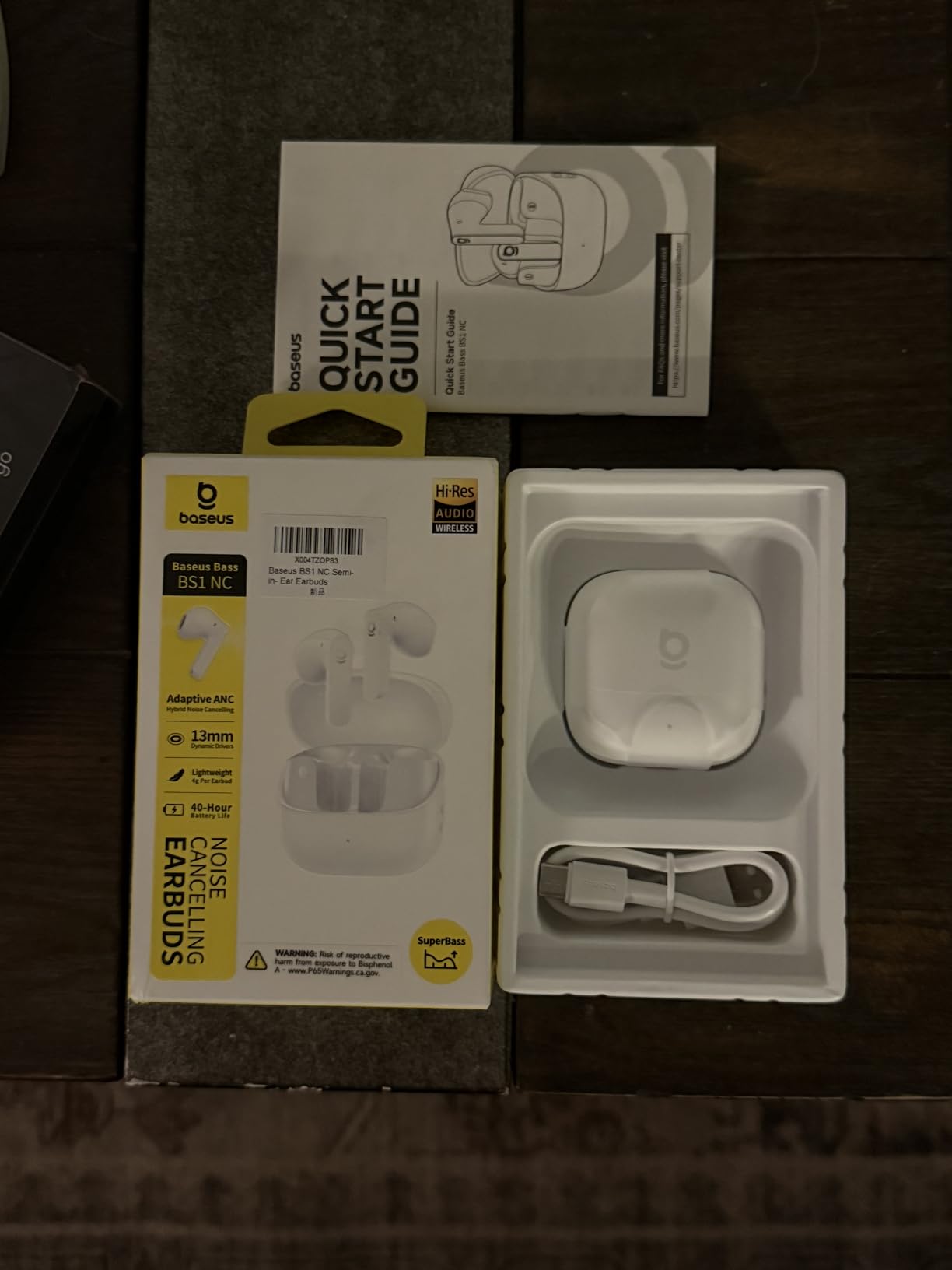 Baseus Bass BS1 NC Semi-in-Ear True Wireless Noise Cancelling Earbuds with Adaptive Hybrid ANC, Hi-Res Audio (LDAC), 40H Playtime, 4g Ultra-Lightweight Fit, 6-Mic AI Clear Call, Bluetooth 6.0 Customer Review Baseus Bass BS1 NC Semi-in-Ear True Wireless Noise Cancelling Earbuds with Adaptive Hybrid ANC, Hi-Res Audio (LDAC), 40H Playtime, 4g Ultra-Lightweight Fit, 6-Mic AI Clear Call, Bluetooth 6.0 - Customer Photo 2