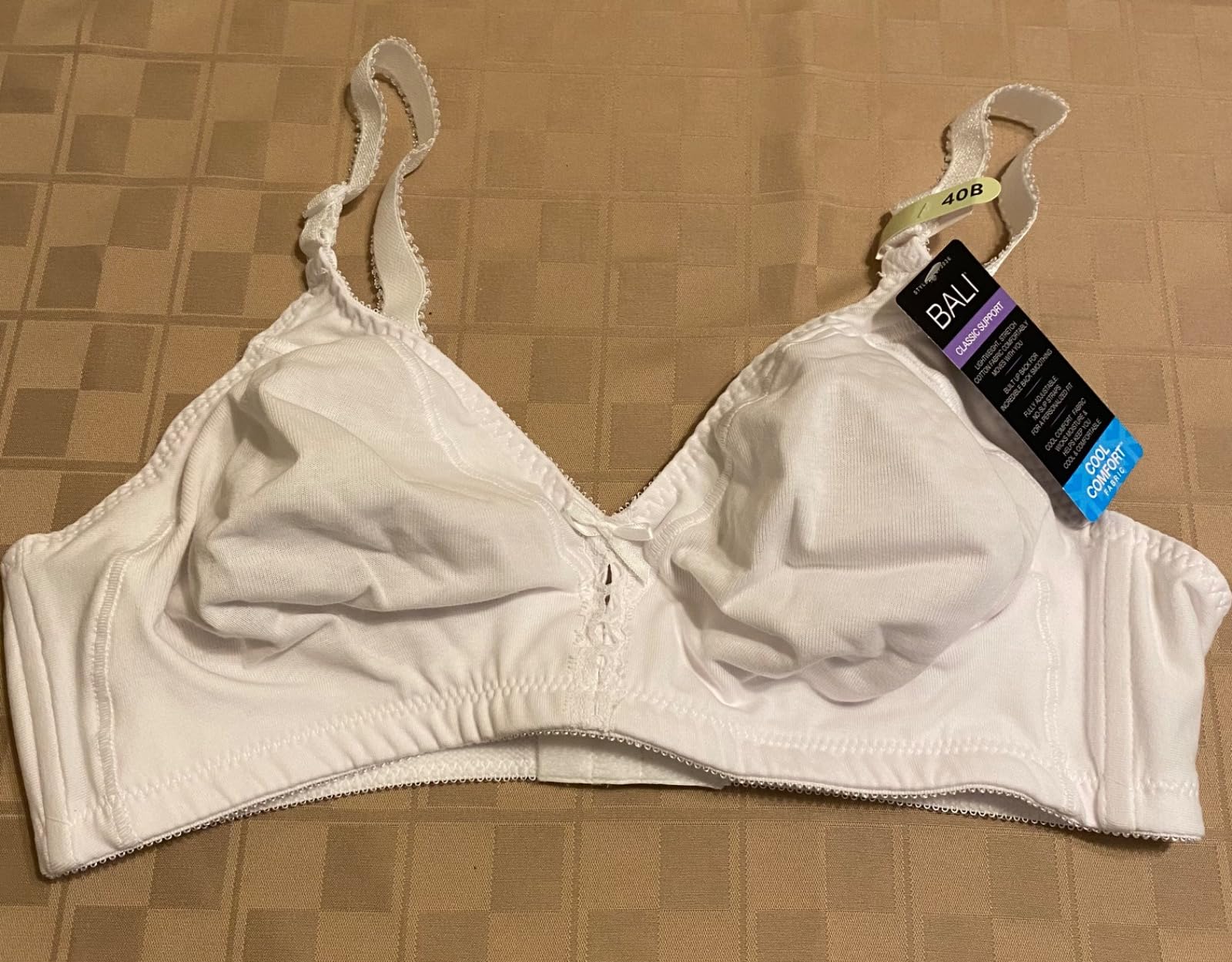 Bali Women's Double Support Wireless Bra, Full-Coverage Cotton T-Shirt Bra, Our Best Everyday Style customer photo 1