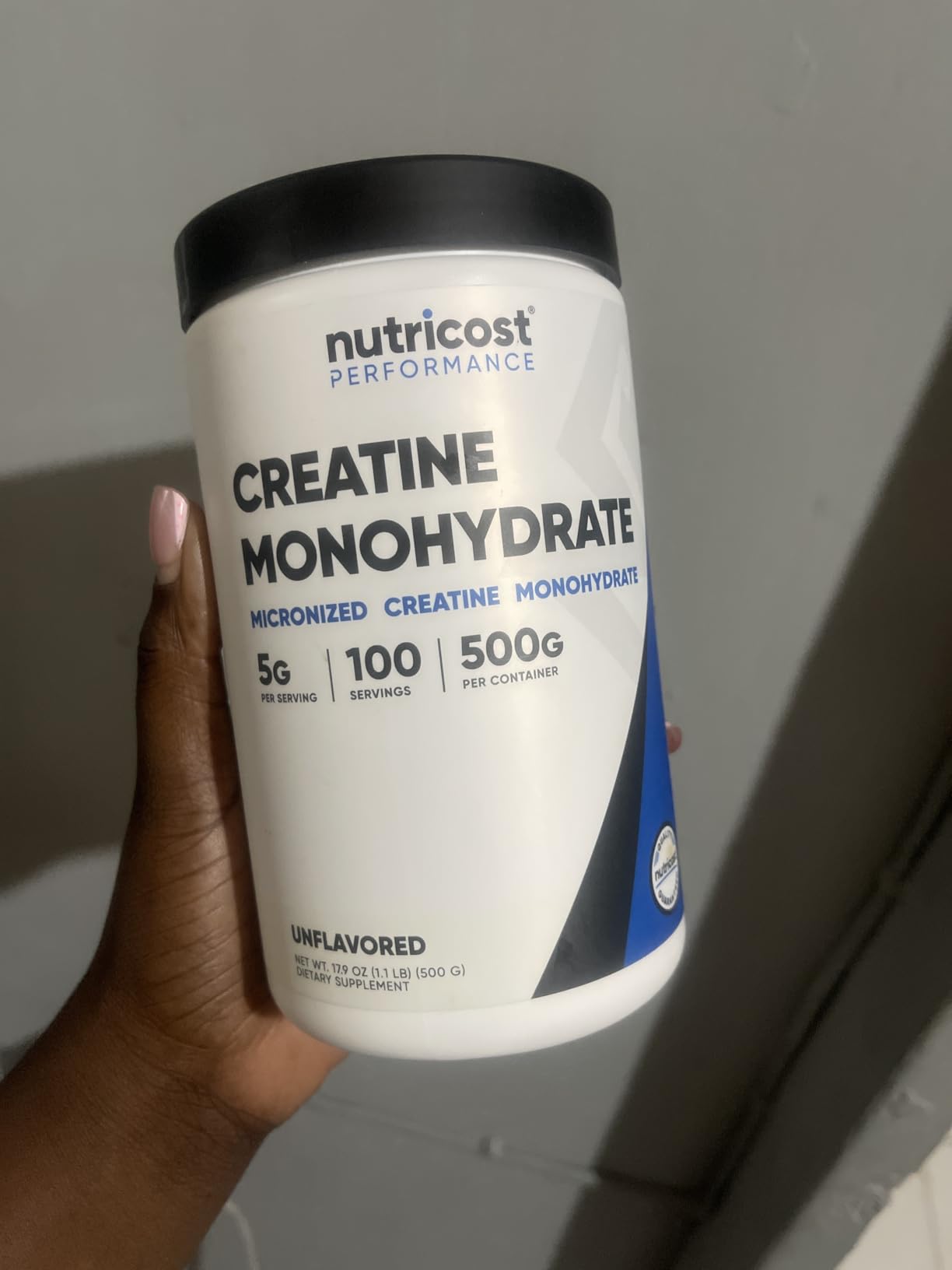 Nutricost Creatine Monohydrate Micronized Powder 500G, 5000mg Per Serv (5g) - 100 Servings, 17.9 Oz customer photo 2