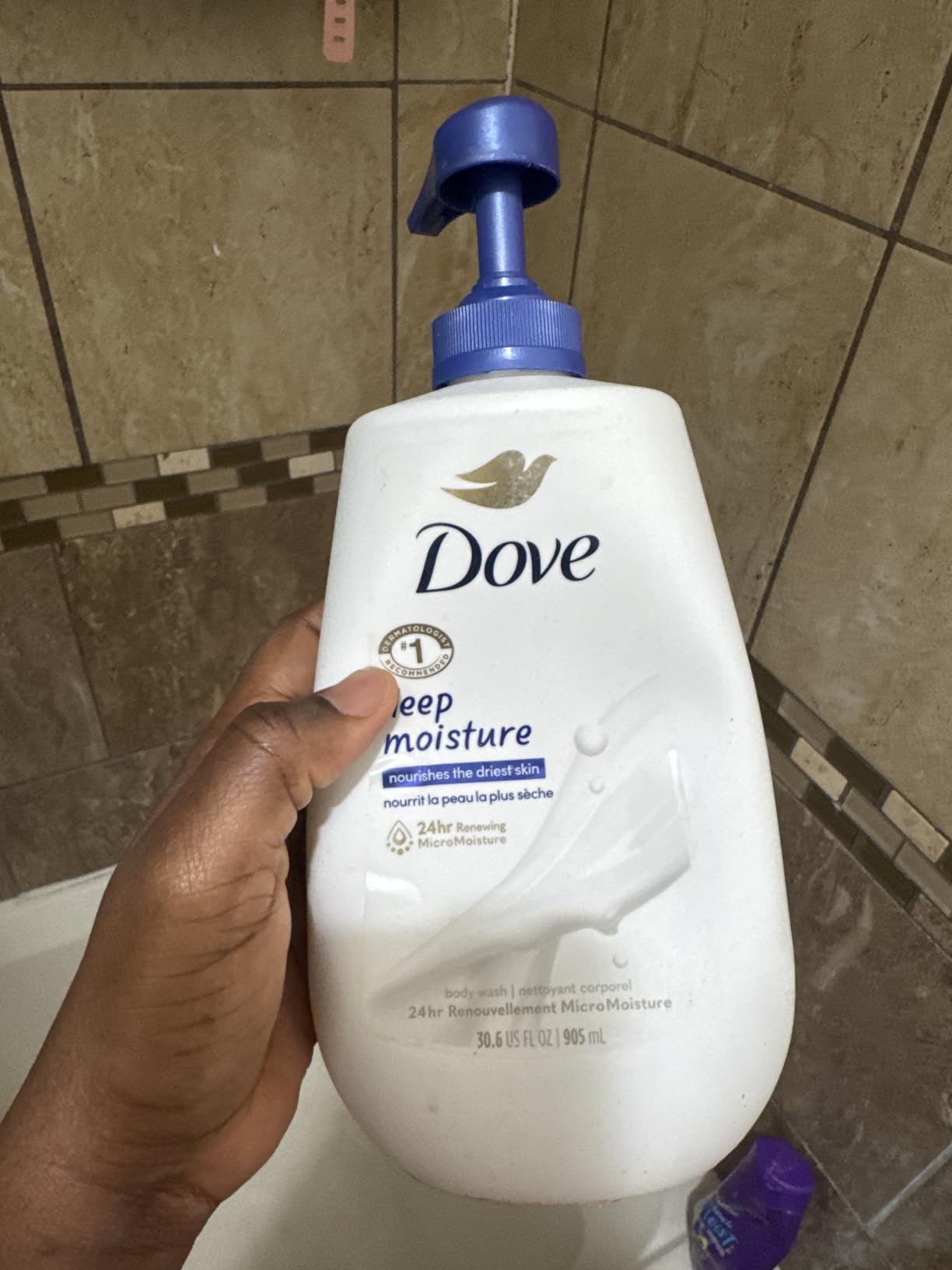 Dove Body Wash Deep Moisture for 24hr Lotion-Soft Skin Moisturizing Skin Cleanser with No Sulfates No Parabens 30.6 oz customer photo 2
