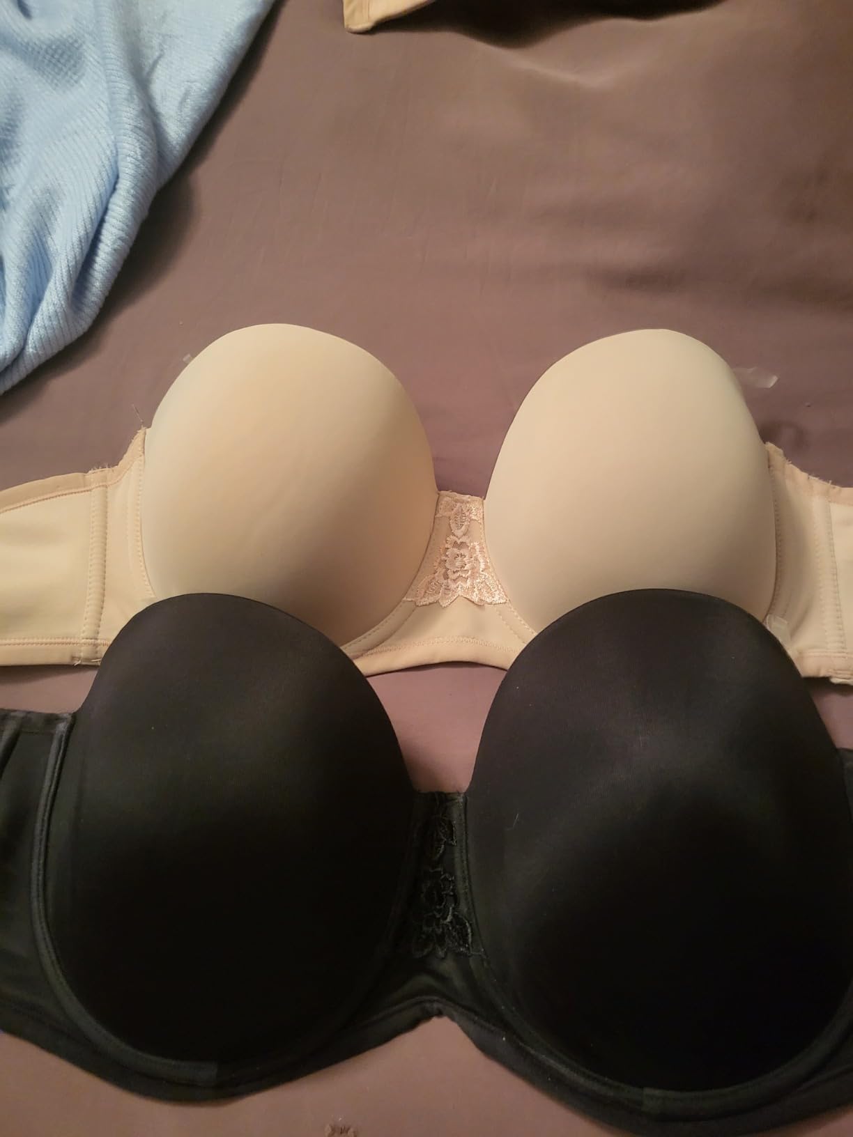 Vanity Fair Women's Beauty Back Smoothing Strapless Bra, 4-Way Stretch Fabric, Lightly Lined Cups up to H customer photo 2