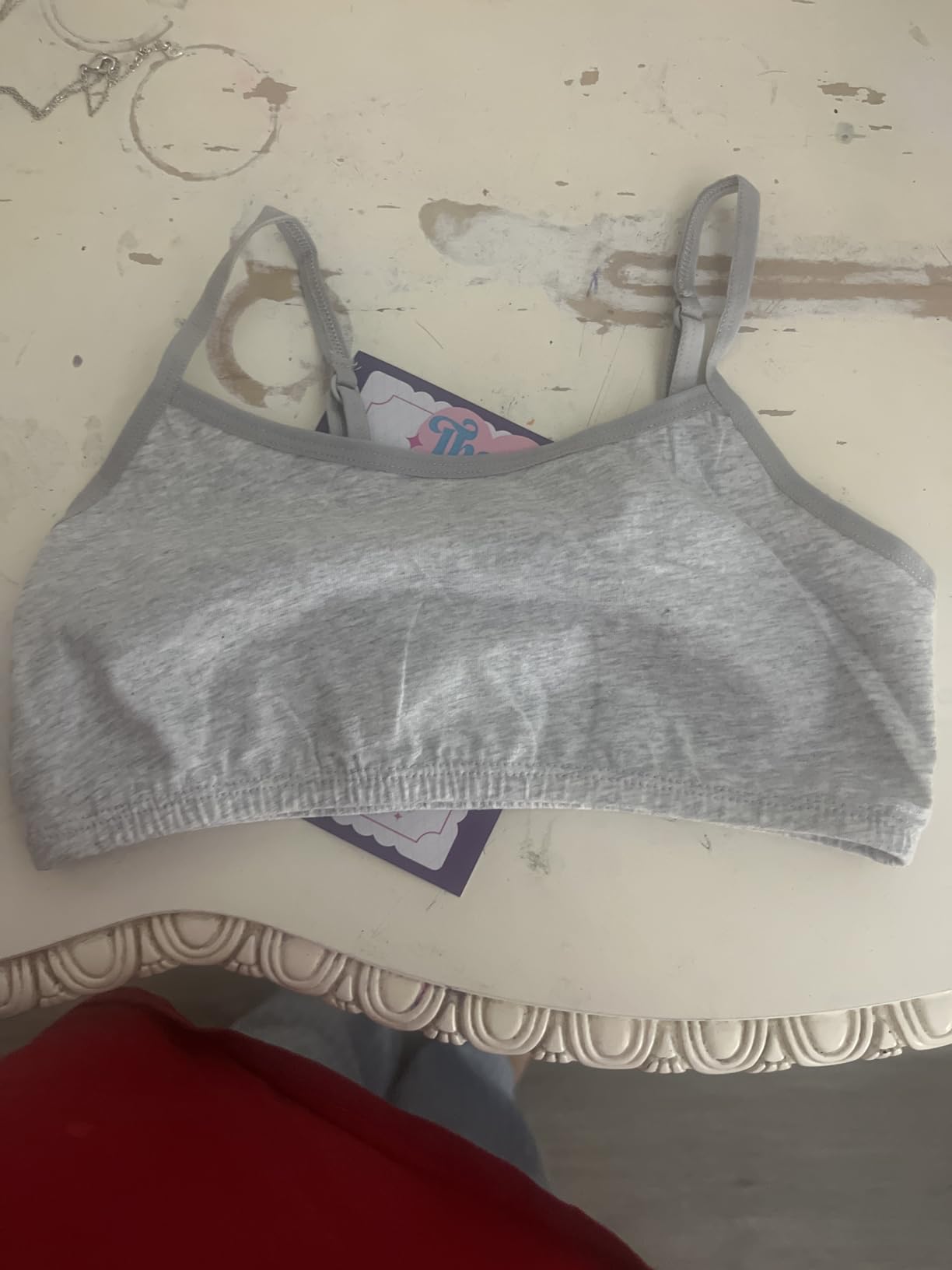 Popular Cotton Girls Training Bra - Crop Cami Training Bras for Girls with Adjustable Straps. Cotton Bra Pack. customer photo 2