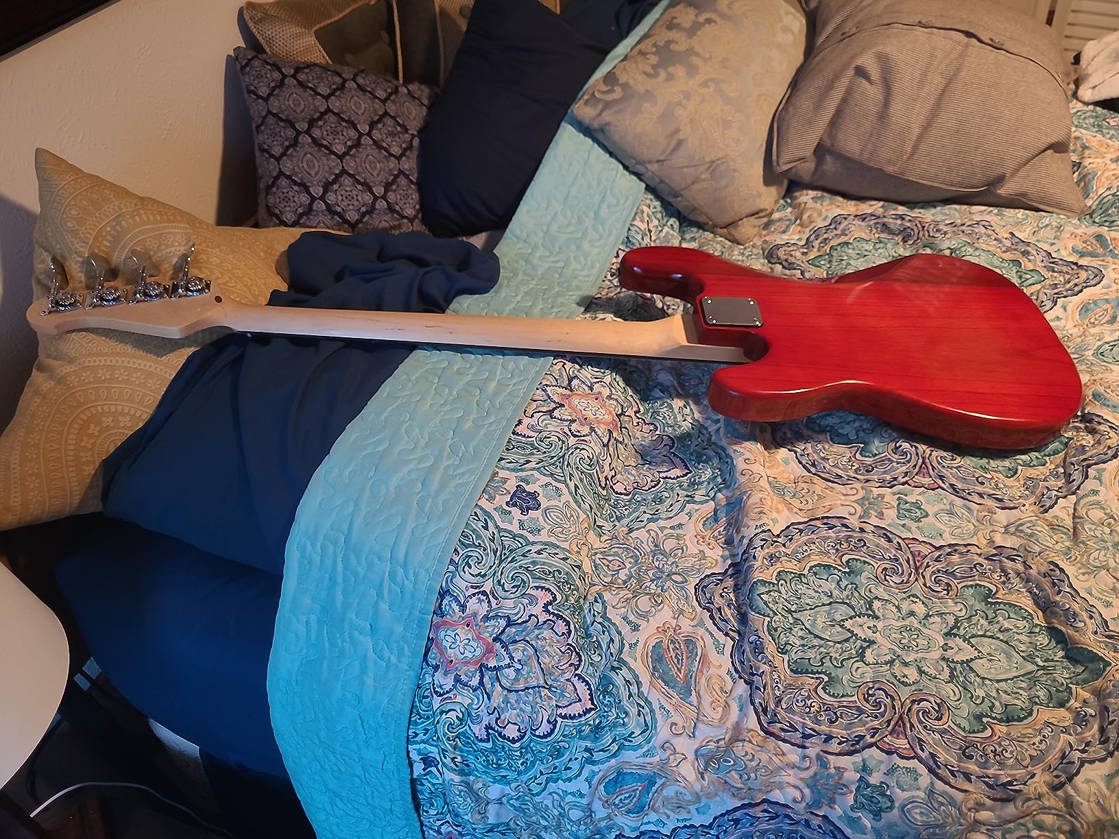 Costzon Full Size Electric 4 String Bass Guitar for Beginner Starter Complete Kit, Rose Fingerboard and Bridge, w/Two Pickups & Two Tone Control, Guitar Bag, Strap, Guitar Pick, Amp Cord (Blue Bass) customer photo 1