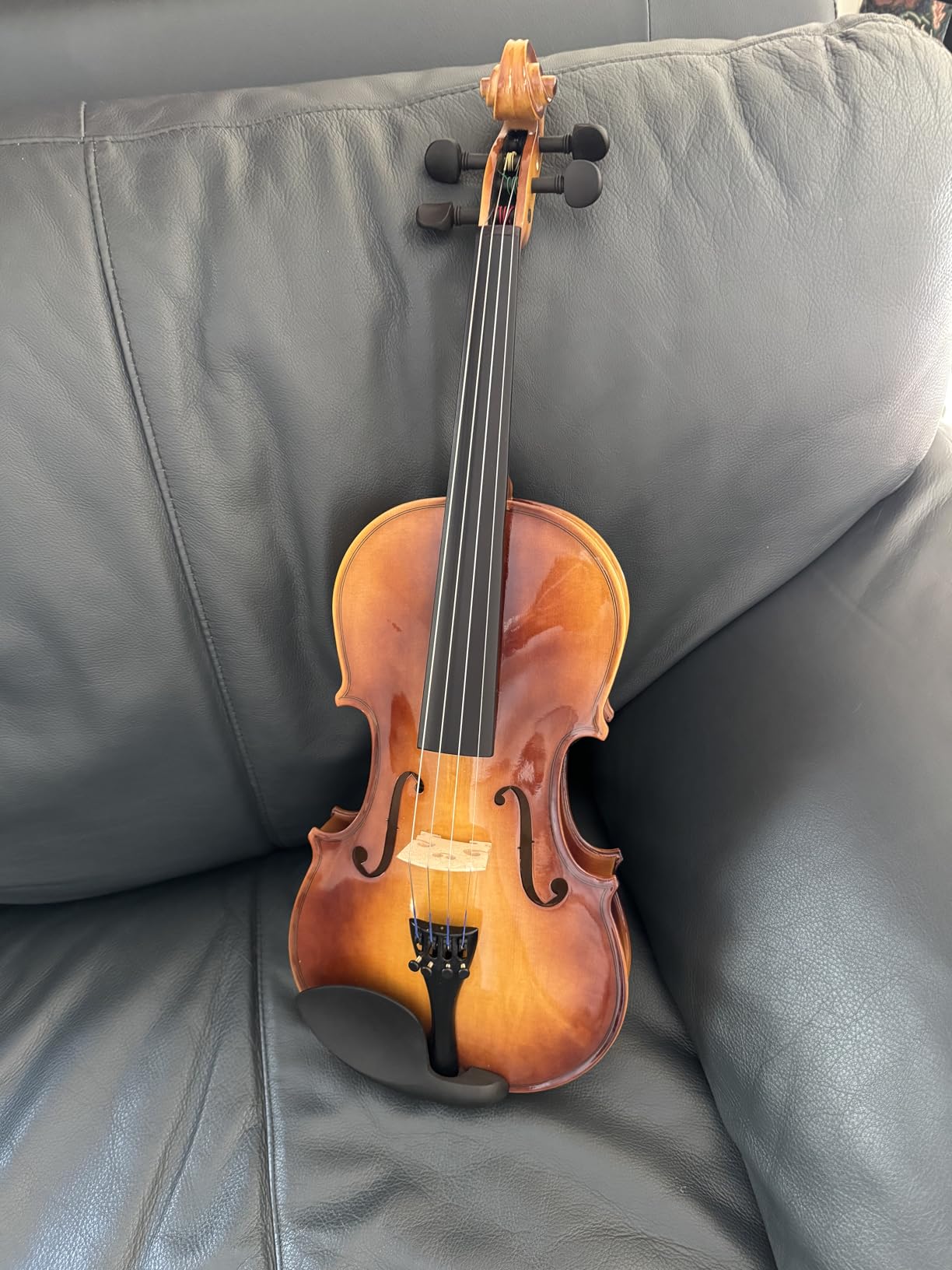 Eastar 1/4 Violin Set Fiddle for Beginners with Hard Case, Rosin, Shoulder Rest, Bow, and Extra Strings (Imprinted Finger Guide on Fingerboard), EVA-3 customer photo 1