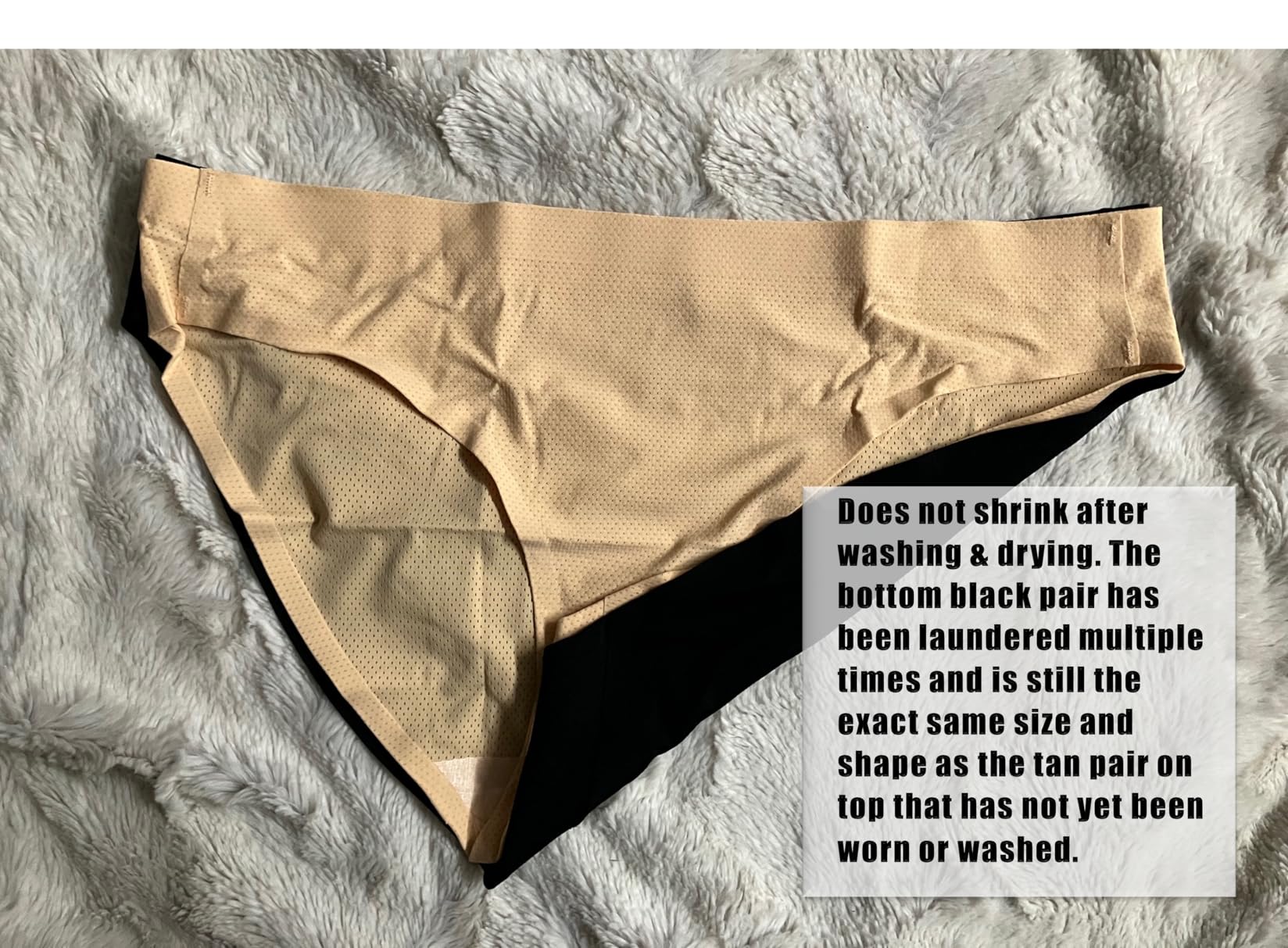 voenxe Women Bikini Underwear, Seamless Breathable Ladies Panties, No Show Comfortable Briefs Undies, Invisible Hipster, 5-Pack customer photo 2