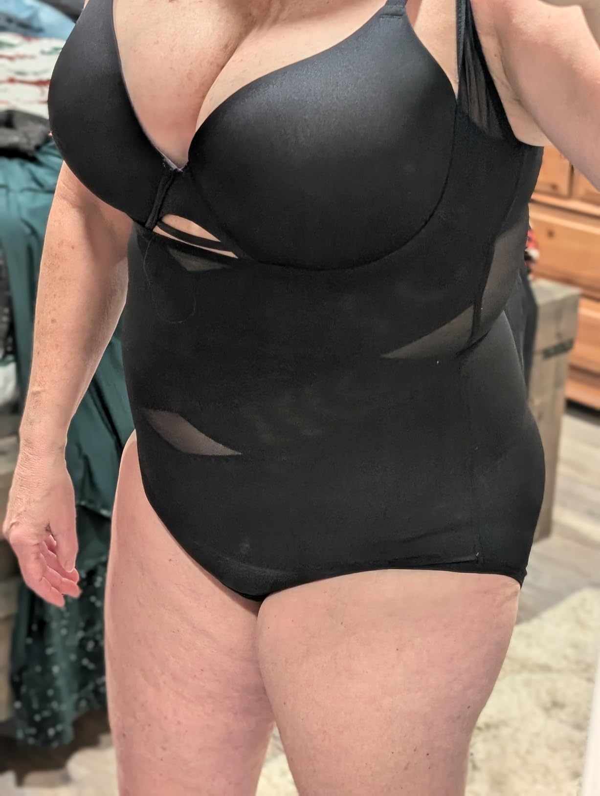 REYEOGO Shapewear Bodysuit for Women Tummy Control Butt Lifter Panty Hi-Waist Trainer Stomach Body Shaper Slimming Girdles customer photo 2