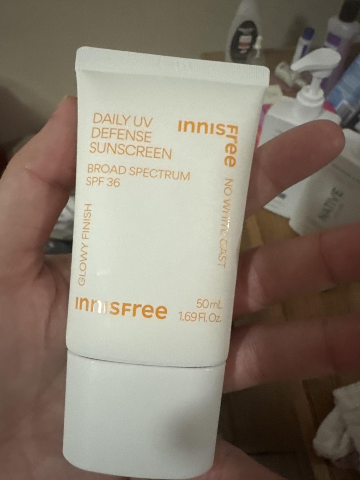 Innisfree Daily UV Defense SPF 36 Korean Face Sunscreen, Invisible Finish, Broad Spectrum, No White Cast, Lightweight, Hydrating customer photo 2