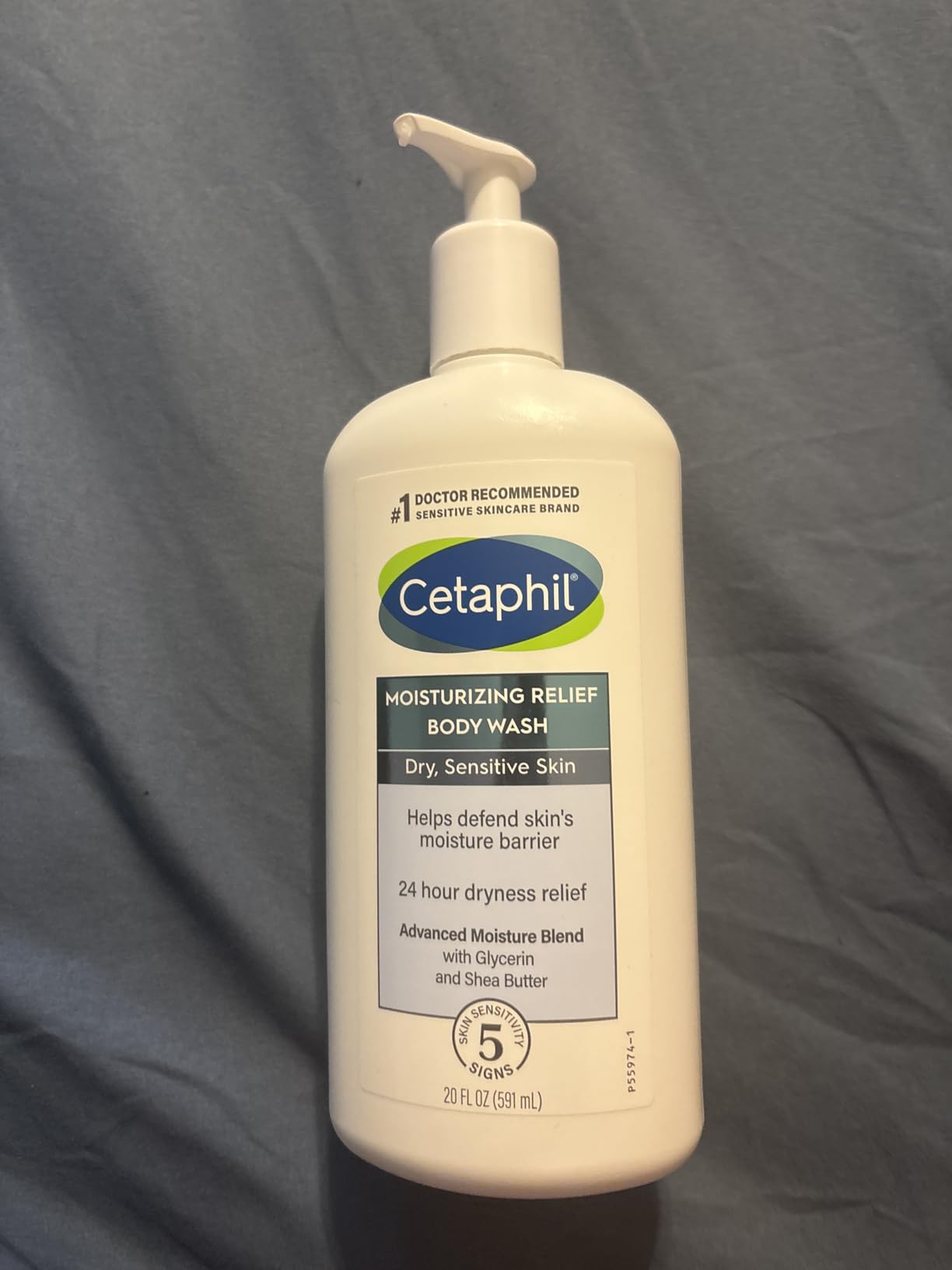 Cetaphil Body Wash, Moisturizing Relief Body Wash for Sensitive Skin, Creamy Rich Formula Gently Cleanses and Gives 24 Hour Relief to Dry Skin, Hypoallergenic, Fragrance Free, 20 oz customer photo 1