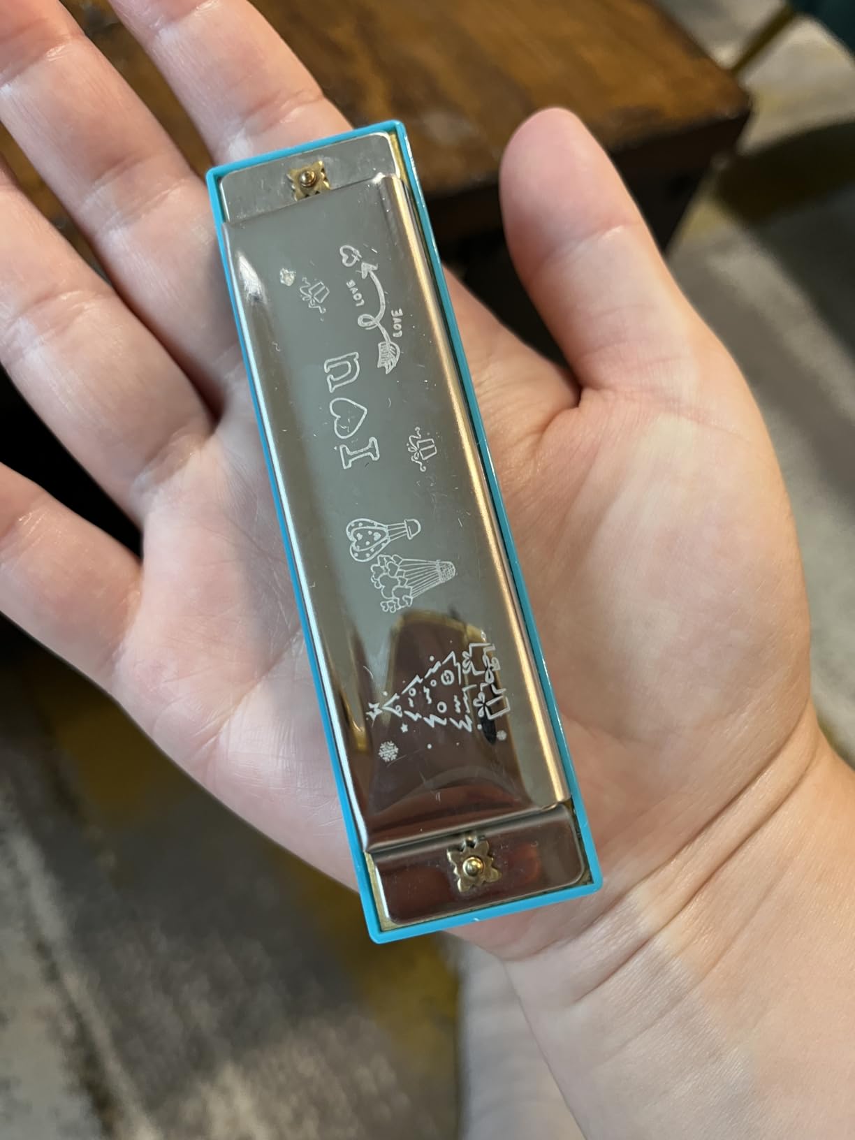 East top Blues Harmonica, Diatonic 10 Holes C Key Happy Harmonica Mouth Organ for Beginner, Kids, Children, Students customer photo 1