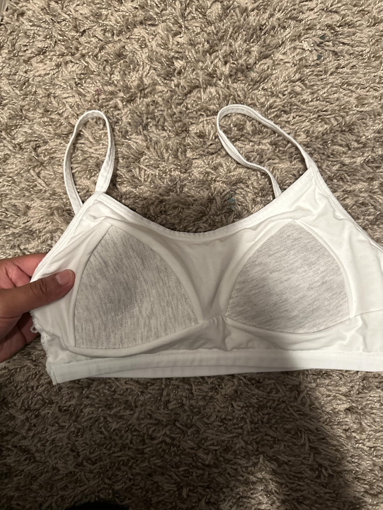 Big Girls' Adjustable Training Bra Cotton Bras Wireless Light Padded 10-16 Years customer photo 1