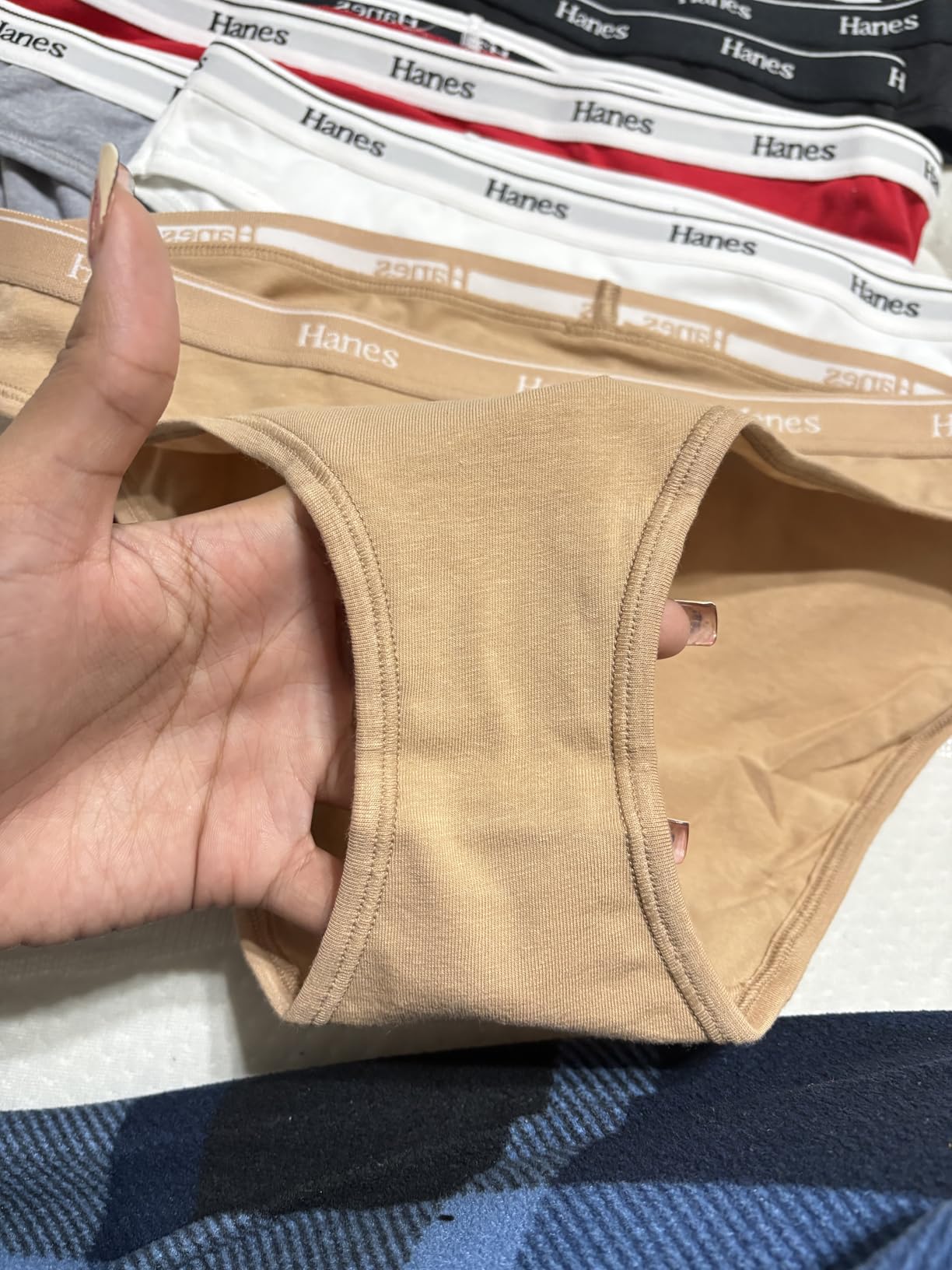Hanes Women's Originals Bikini Panties, Breathable Stretch Cotton Underwear, Assorted, 6-pack customer photo 2