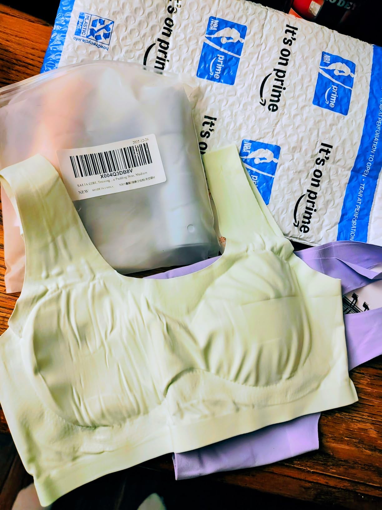 Training Bras for Girls 10-16 Sports Seamless Bra with Removable Padding Bras customer photo 1