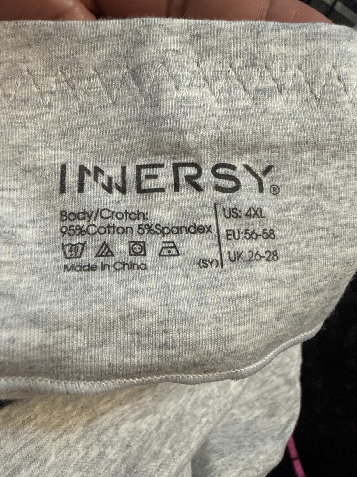 INNERSY Women's Plus Size XL-6XL Cotton Underwear High Waisted Briefs Panties 4-Pack customer photo 2
