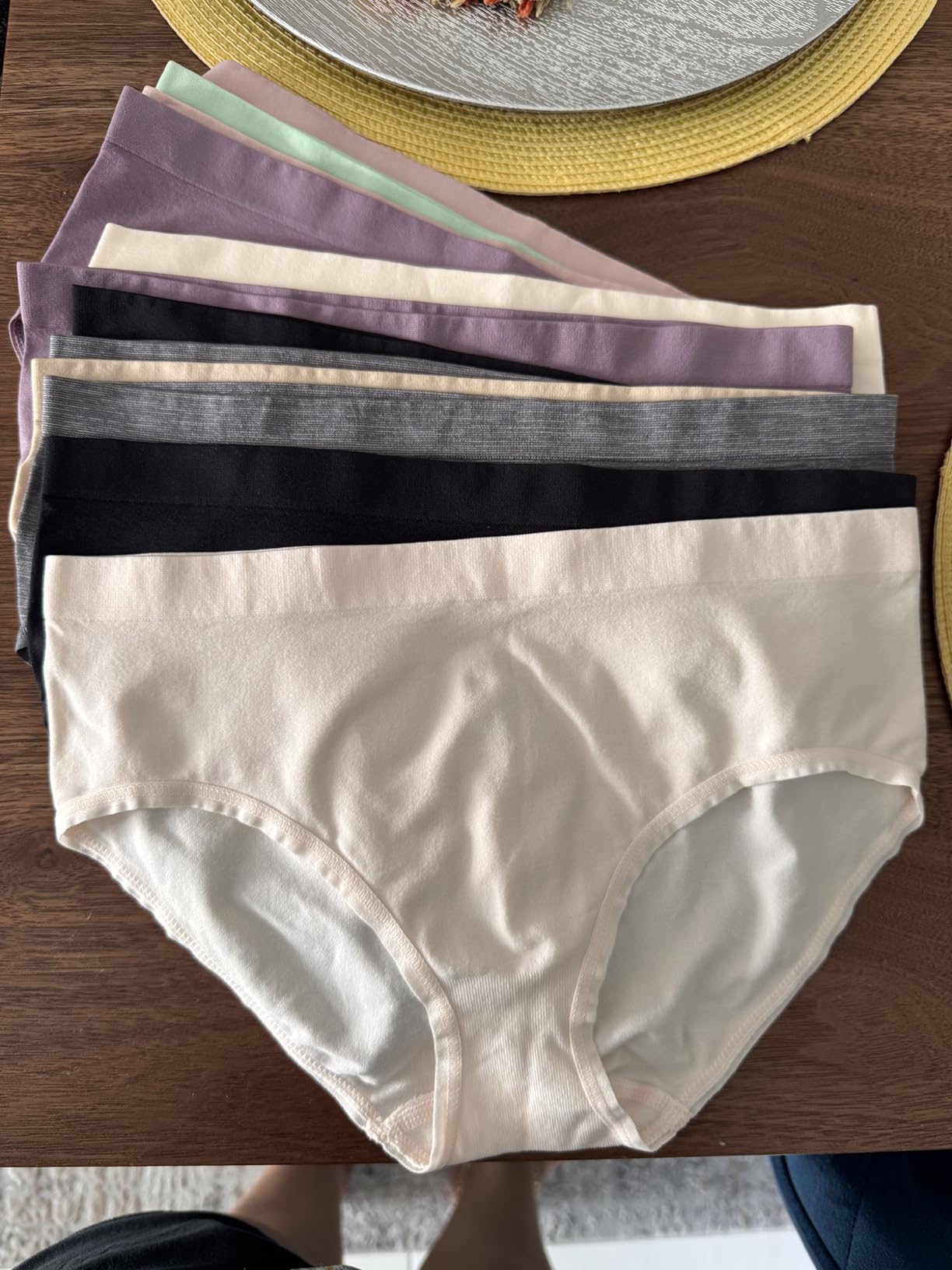 Hanes Tween Girls Underwear, Seamless Girls Panties, Boyshort & Hipster, Assorted Colors, 6-Pack customer photo 1