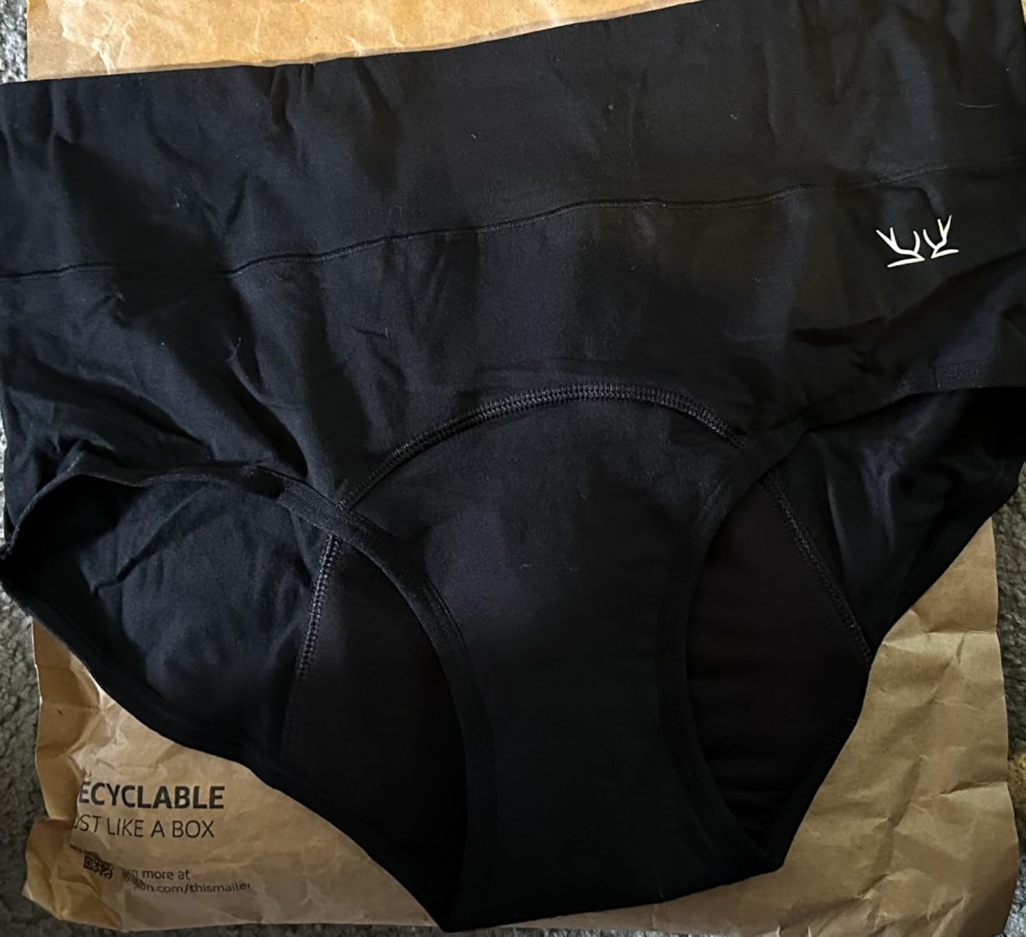 Heavy Flow High Absorbency Period Underwear Women, Leakproof Panties Postpartum Menstrual Hipster Briefs Teens 3 Pack customer photo 1